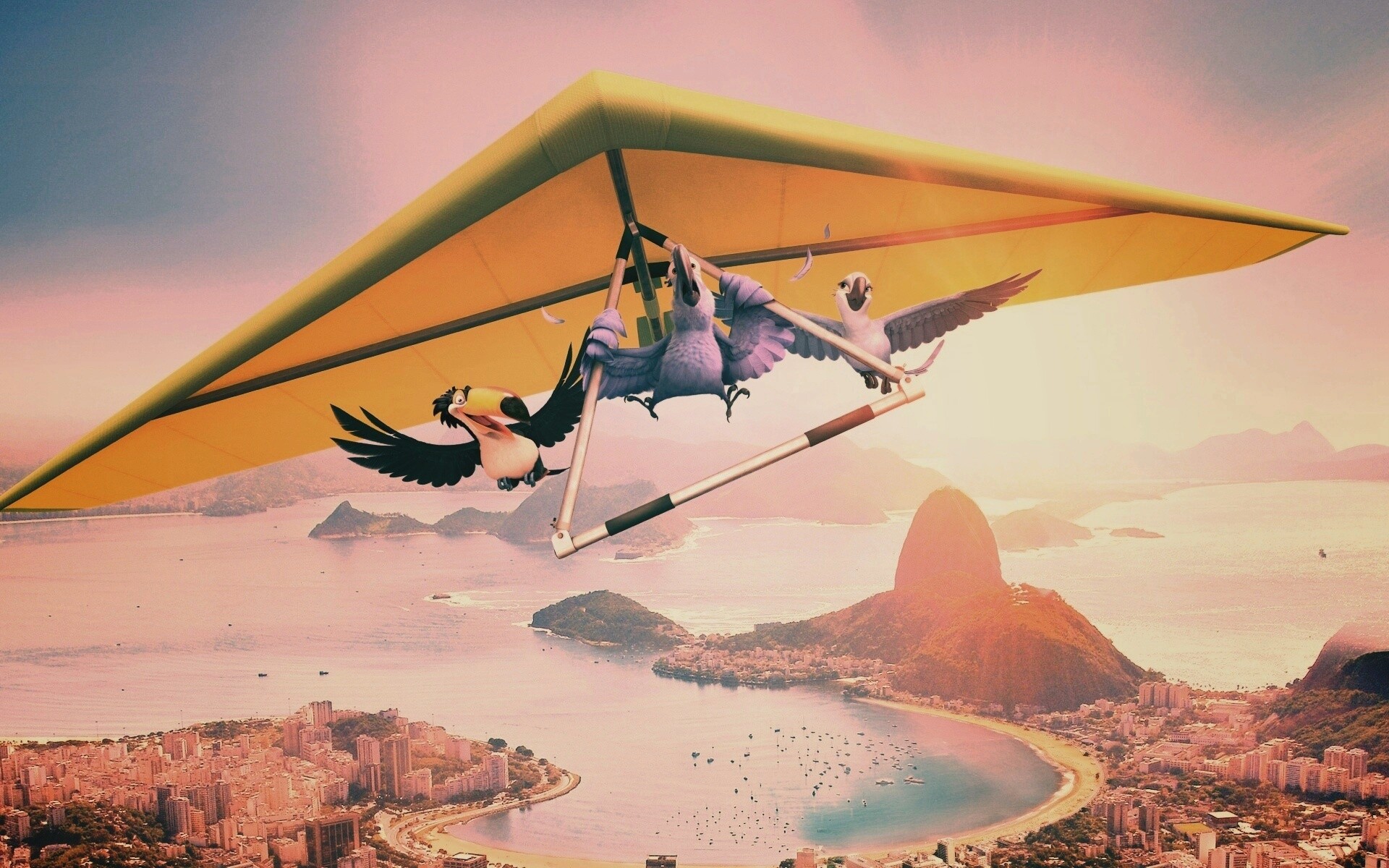 Герои мультфильма Рио обои