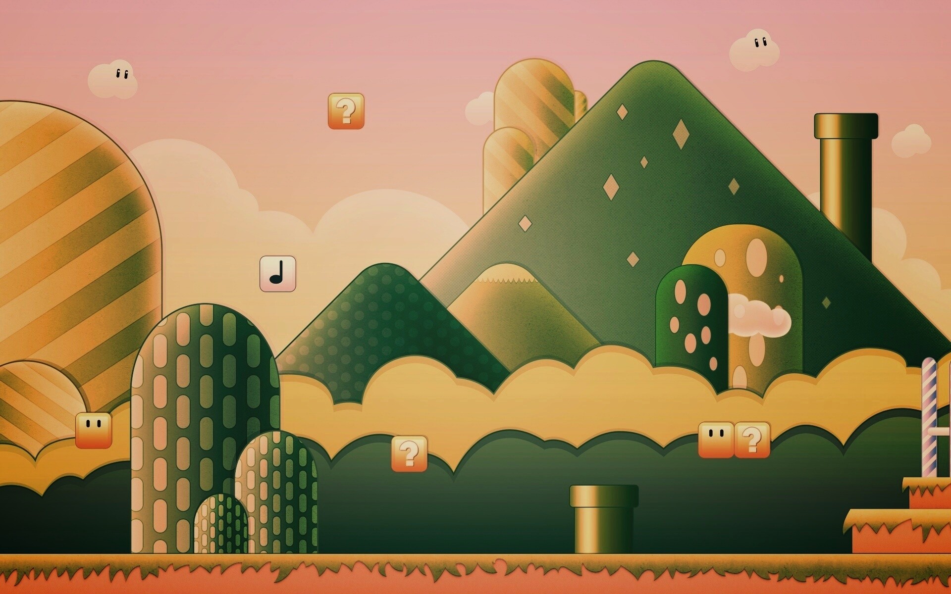 Мир Супермарио обои