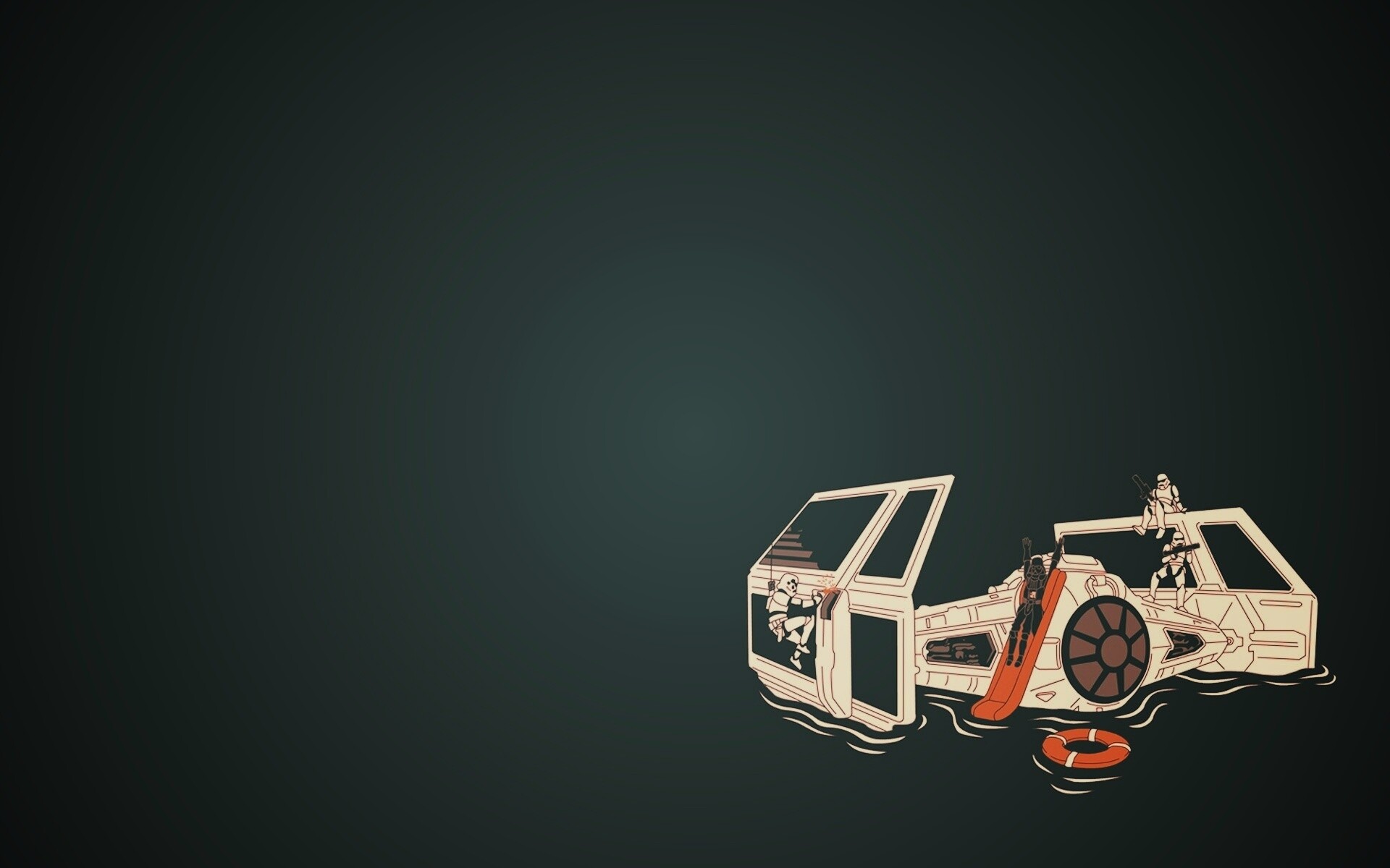 Истребитель империи в экстренной ситуации обои