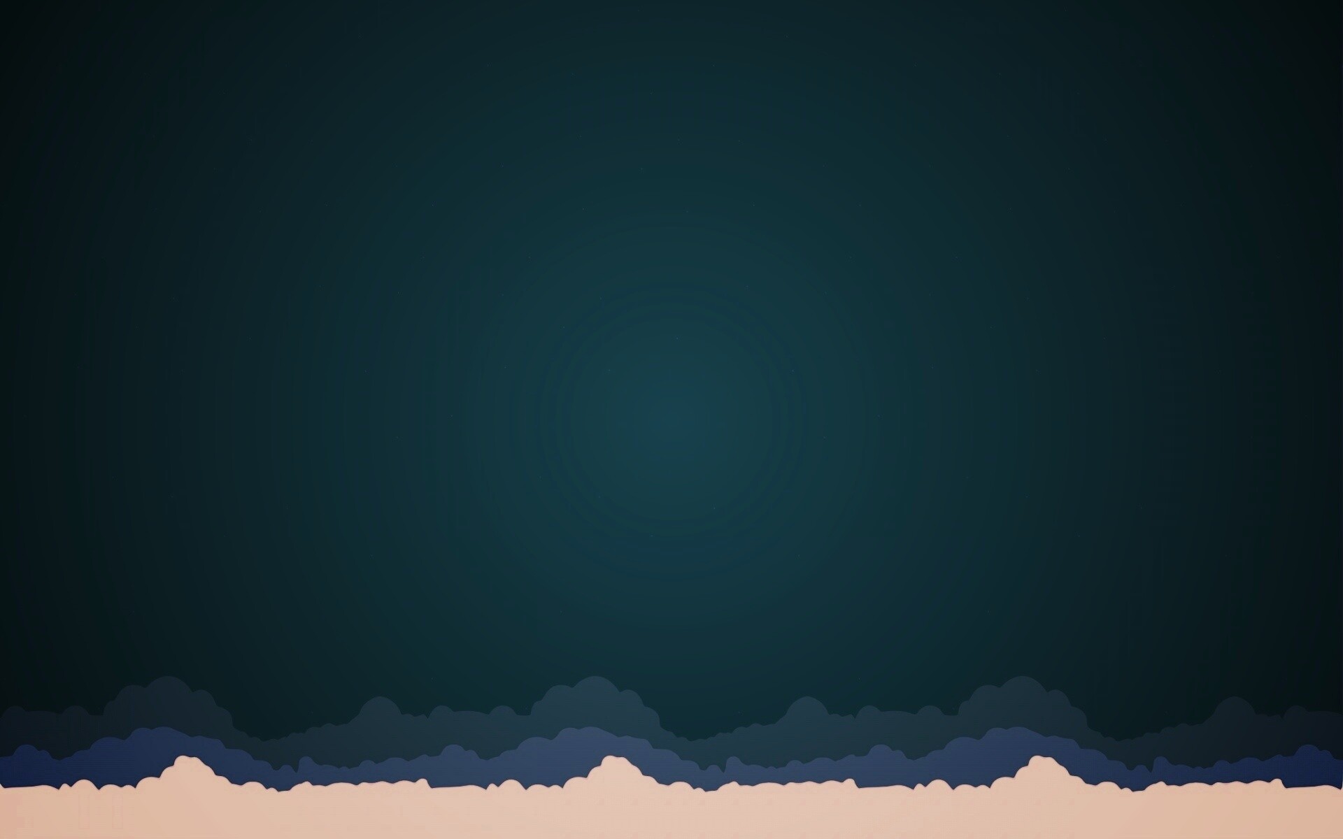 Над облаками в векторном стиле обои