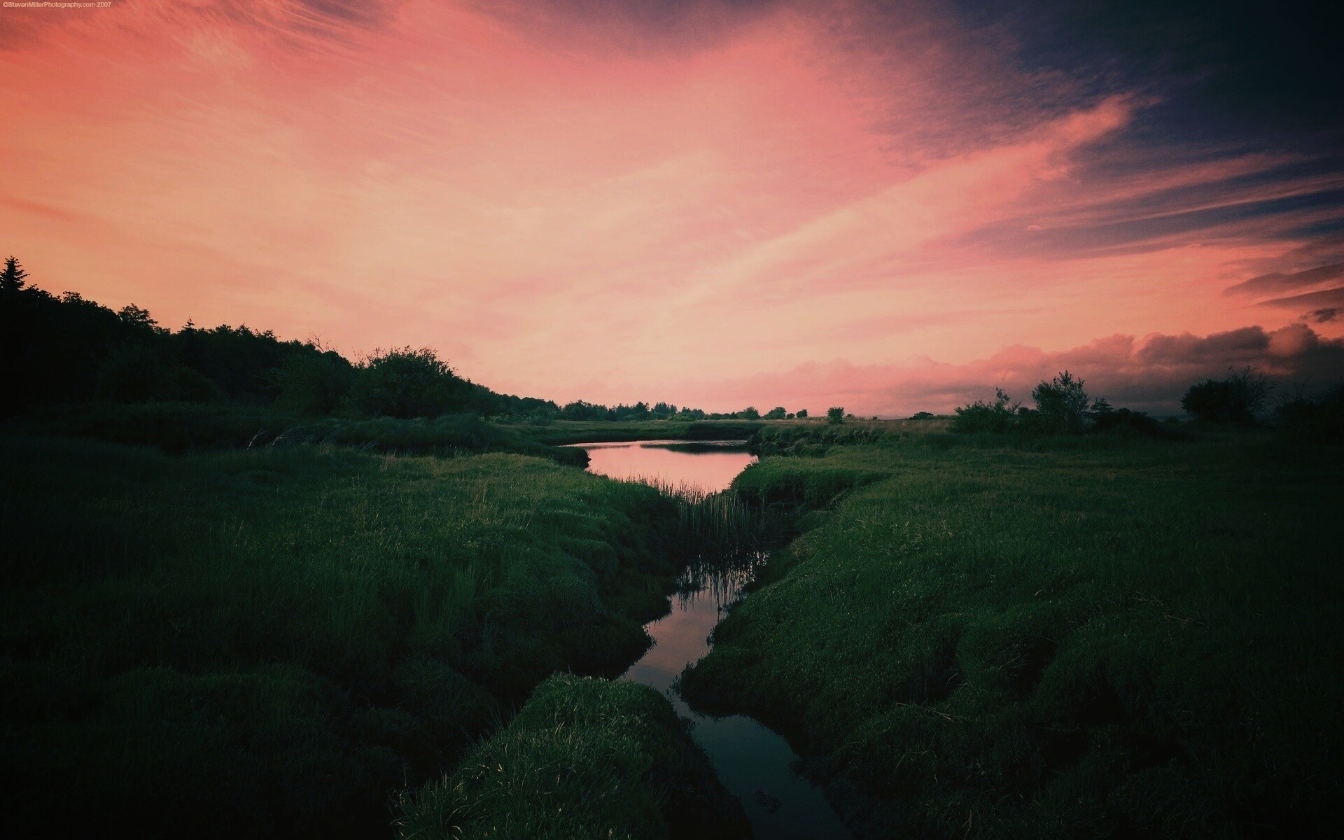 Канава и пруд обои