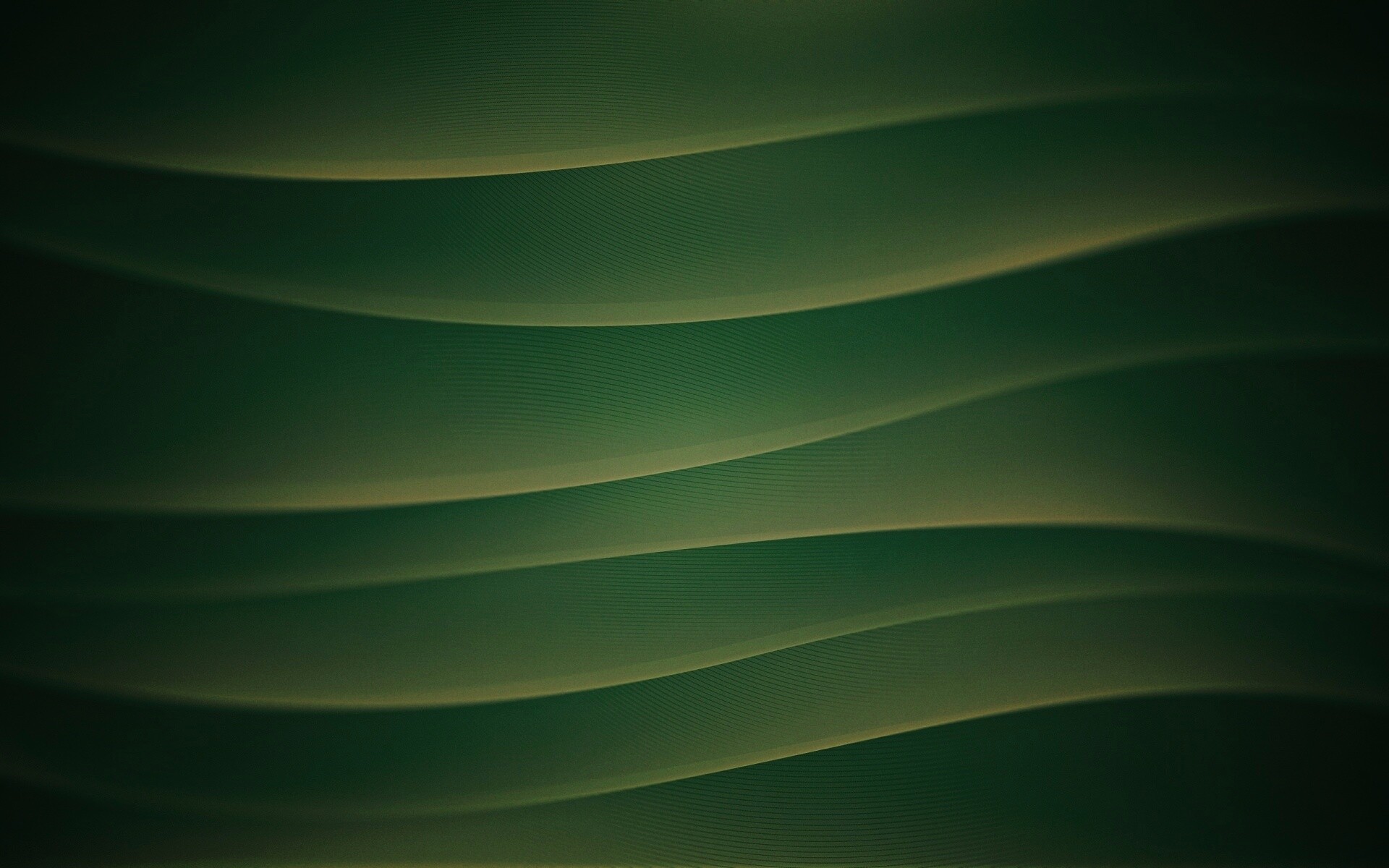 Зелёные горизонтальные волны обои