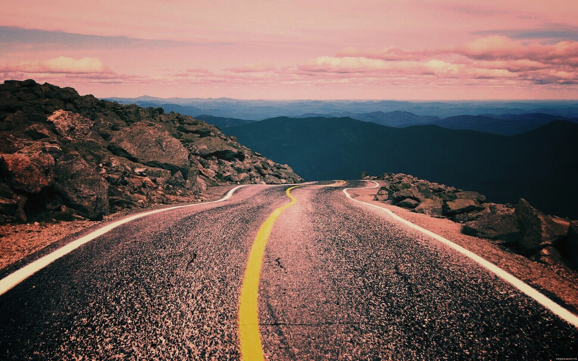Горная дорога обои