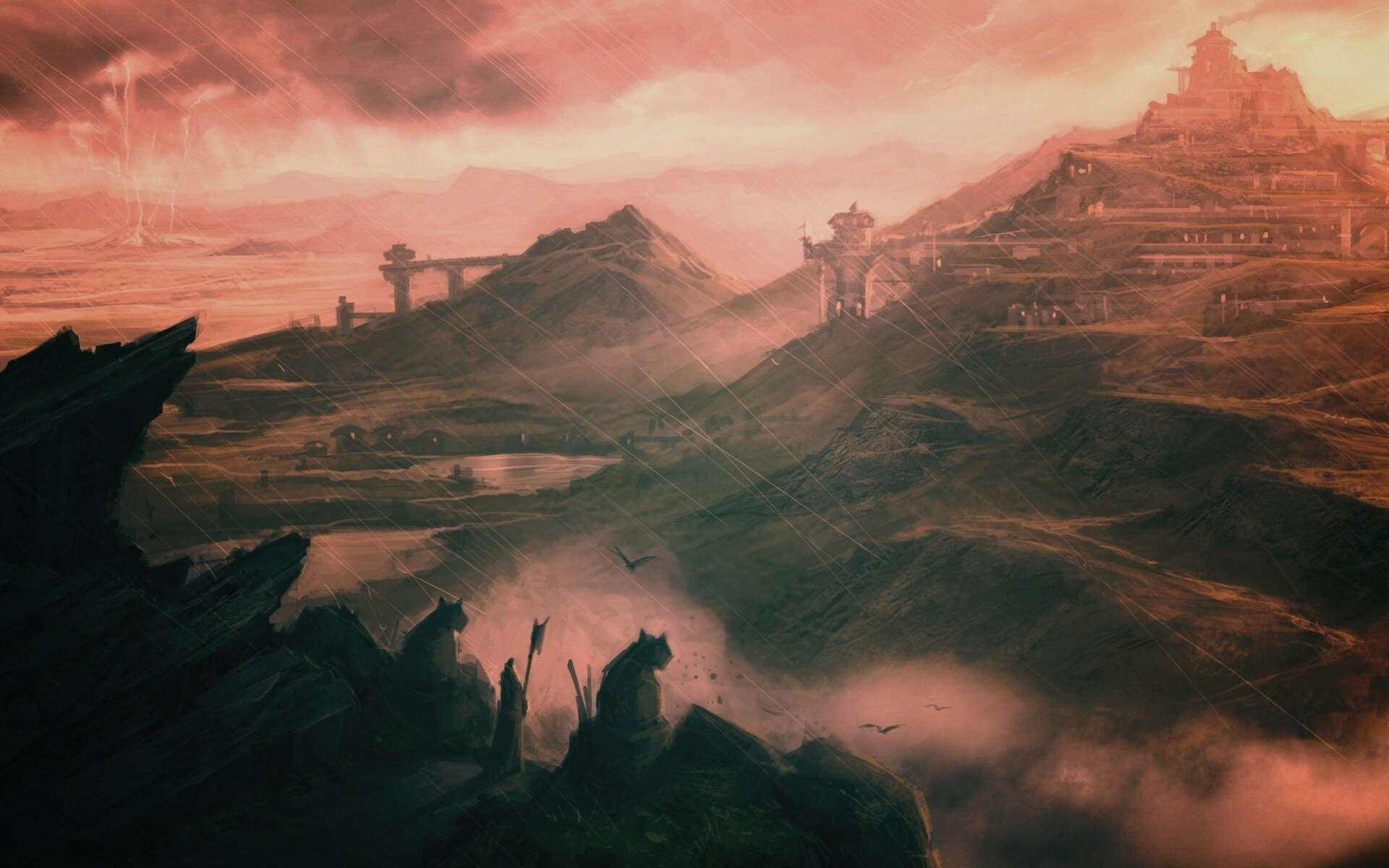 Пейзаж из Dragon Age 2 обои