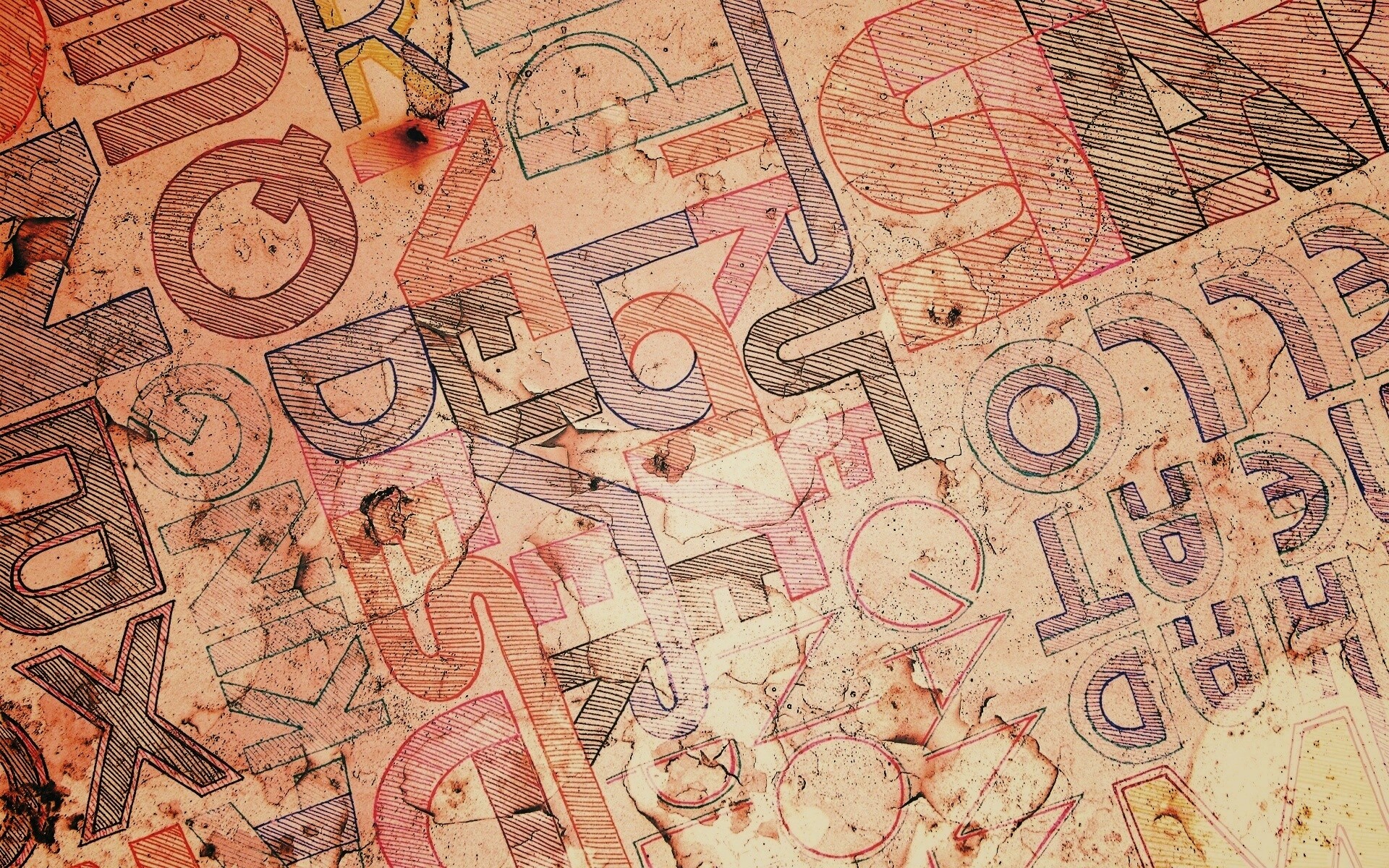 Буквы и надписи обои