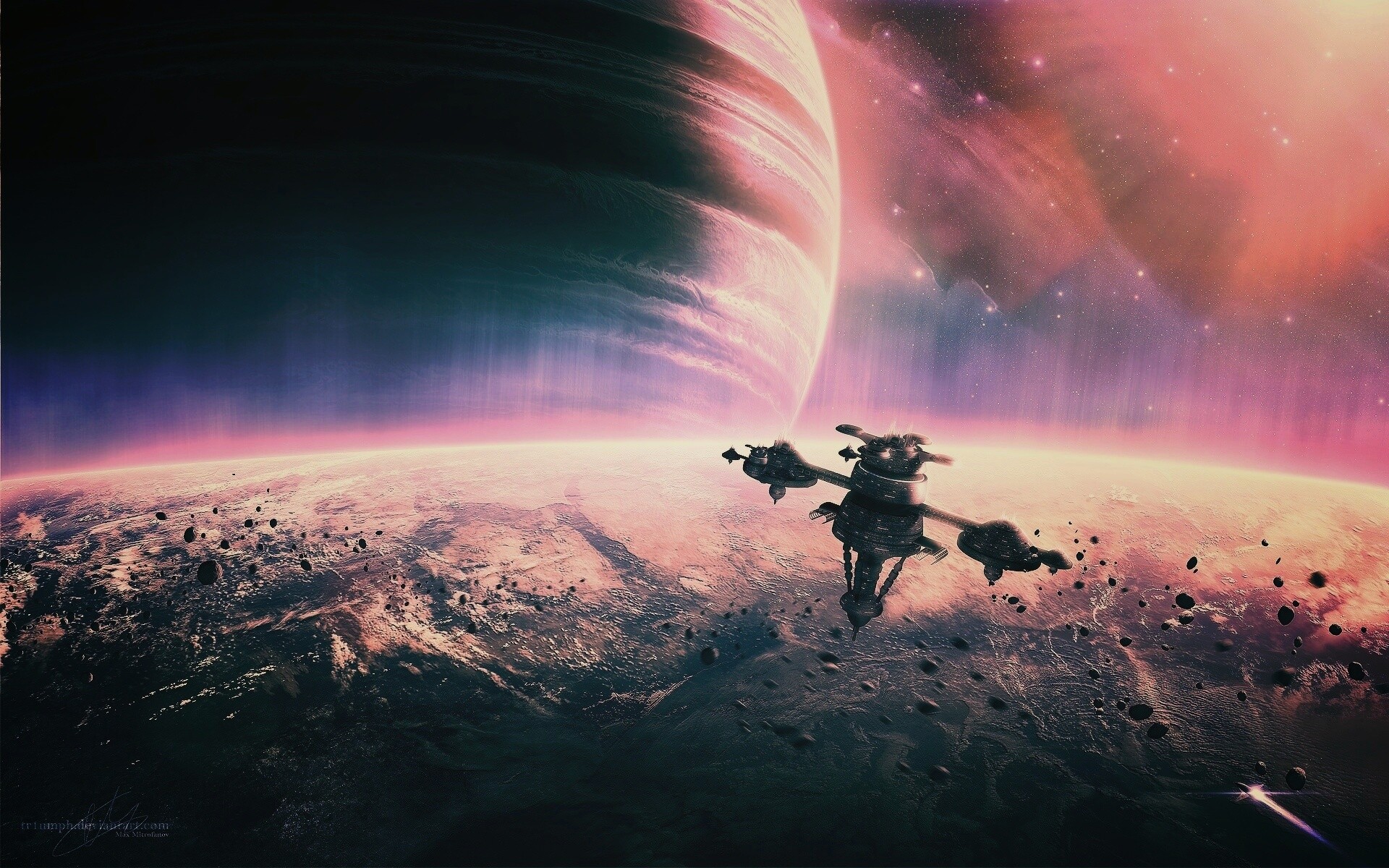 Космический корабль обои