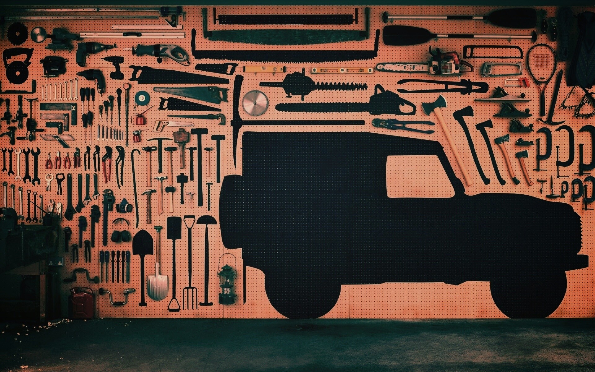 Типичный гараж обои