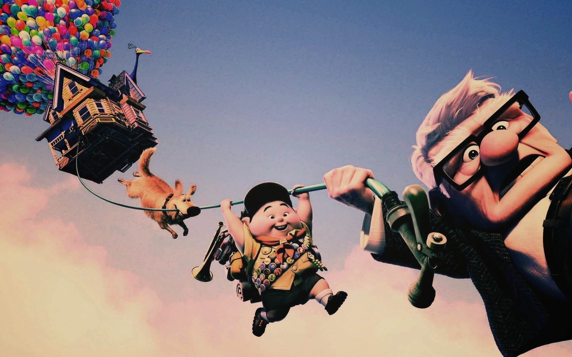 Персонажи мультфильма Up обои