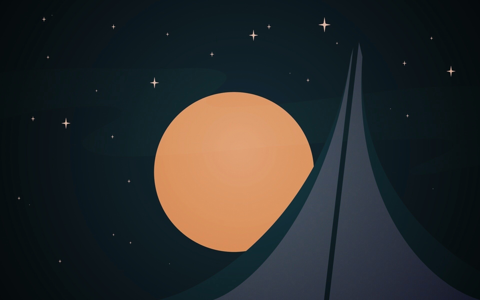 Полная луна обои