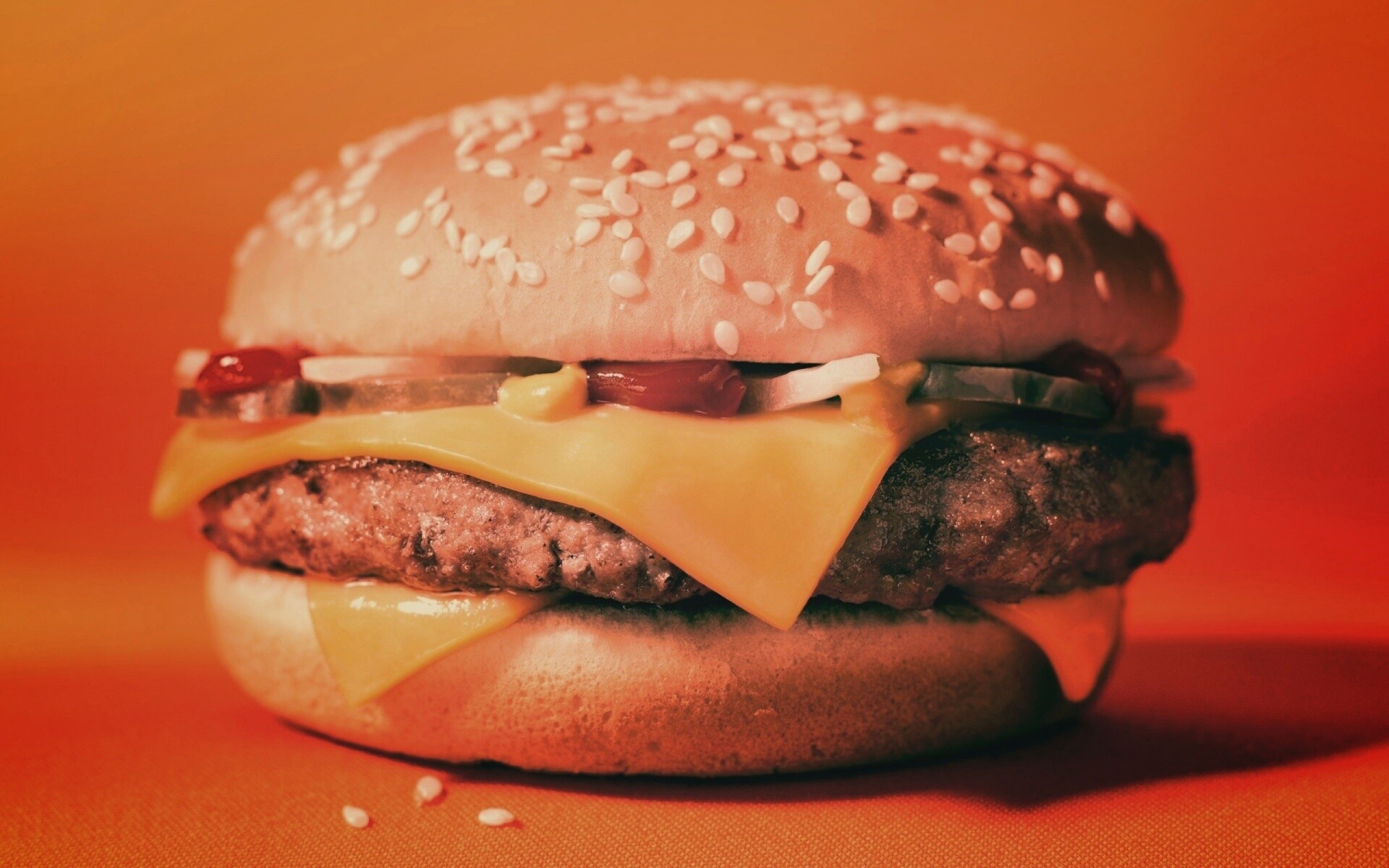 Сочный чизбургер обои