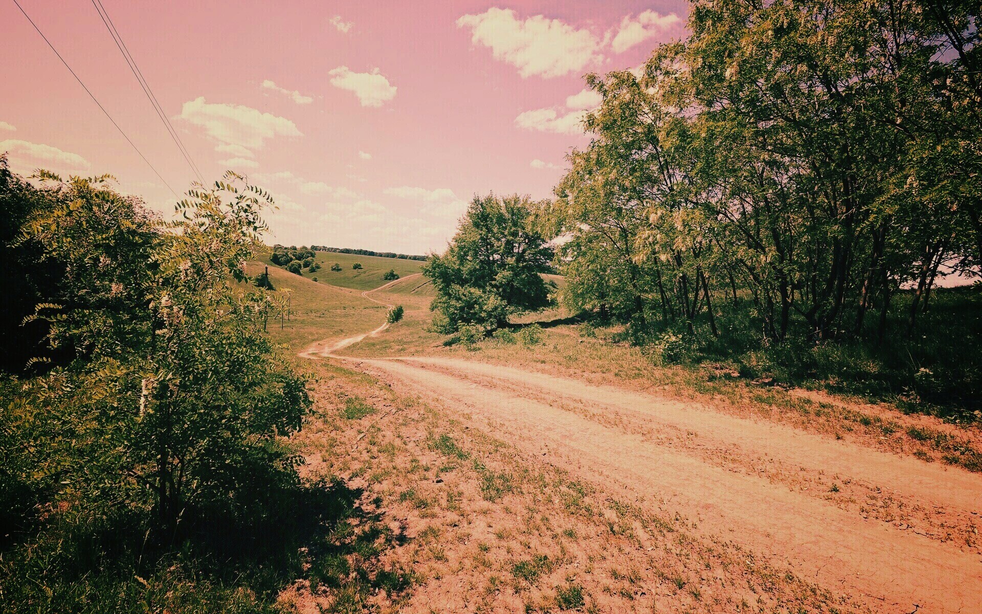 Просёлочная дорога обои