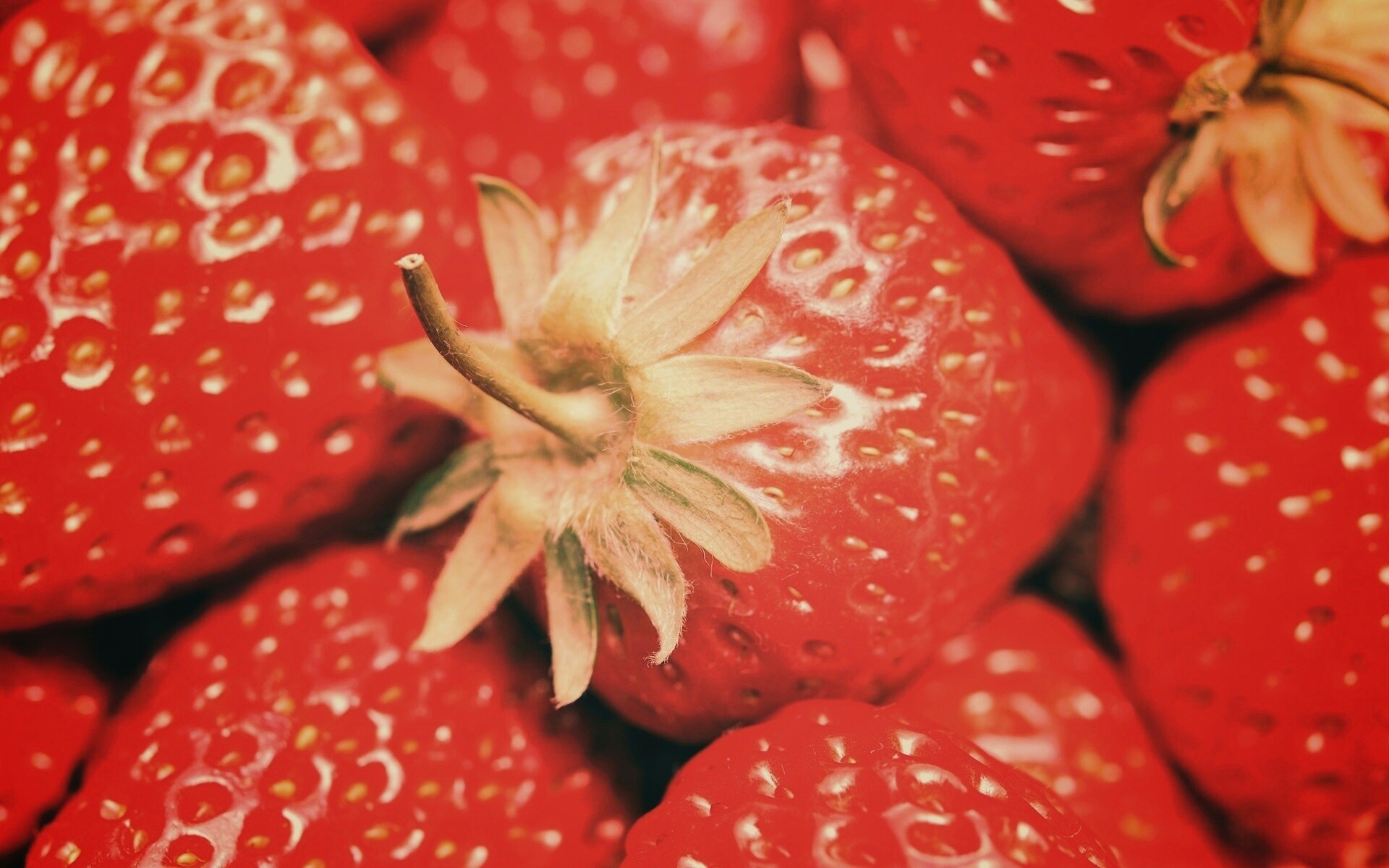 Сочная клубничка обои