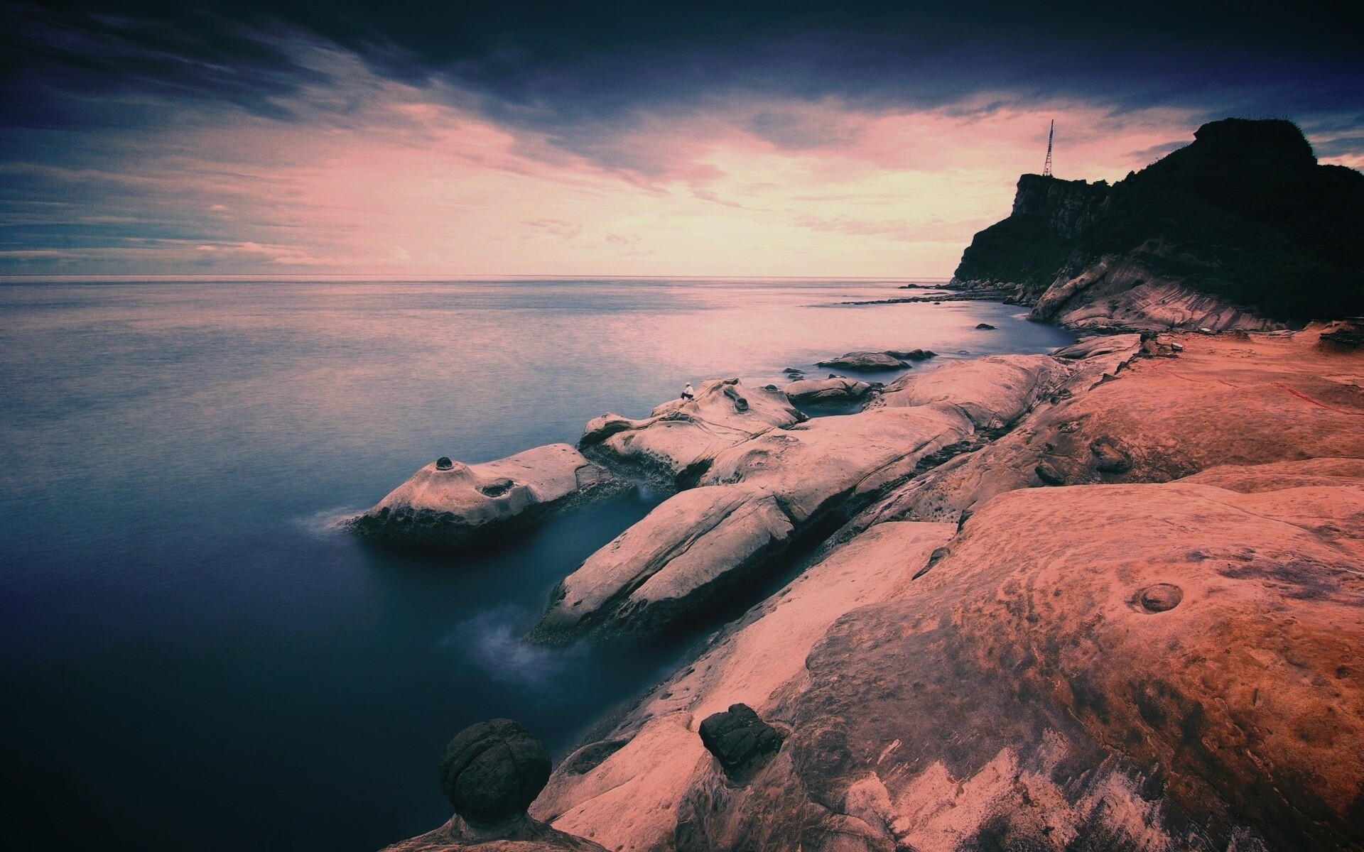 Замерзший мыс где-то там обои