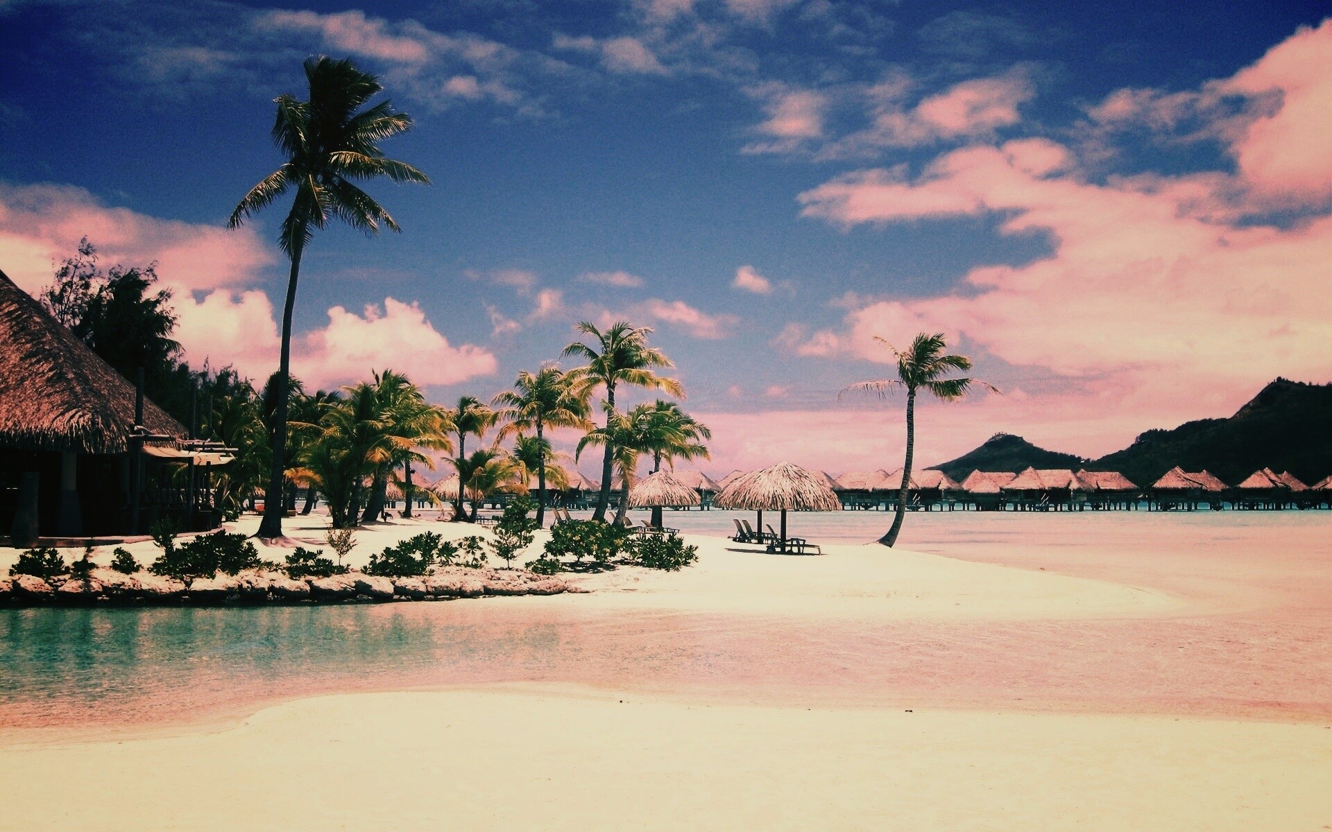 Побережье Бора-бора обои