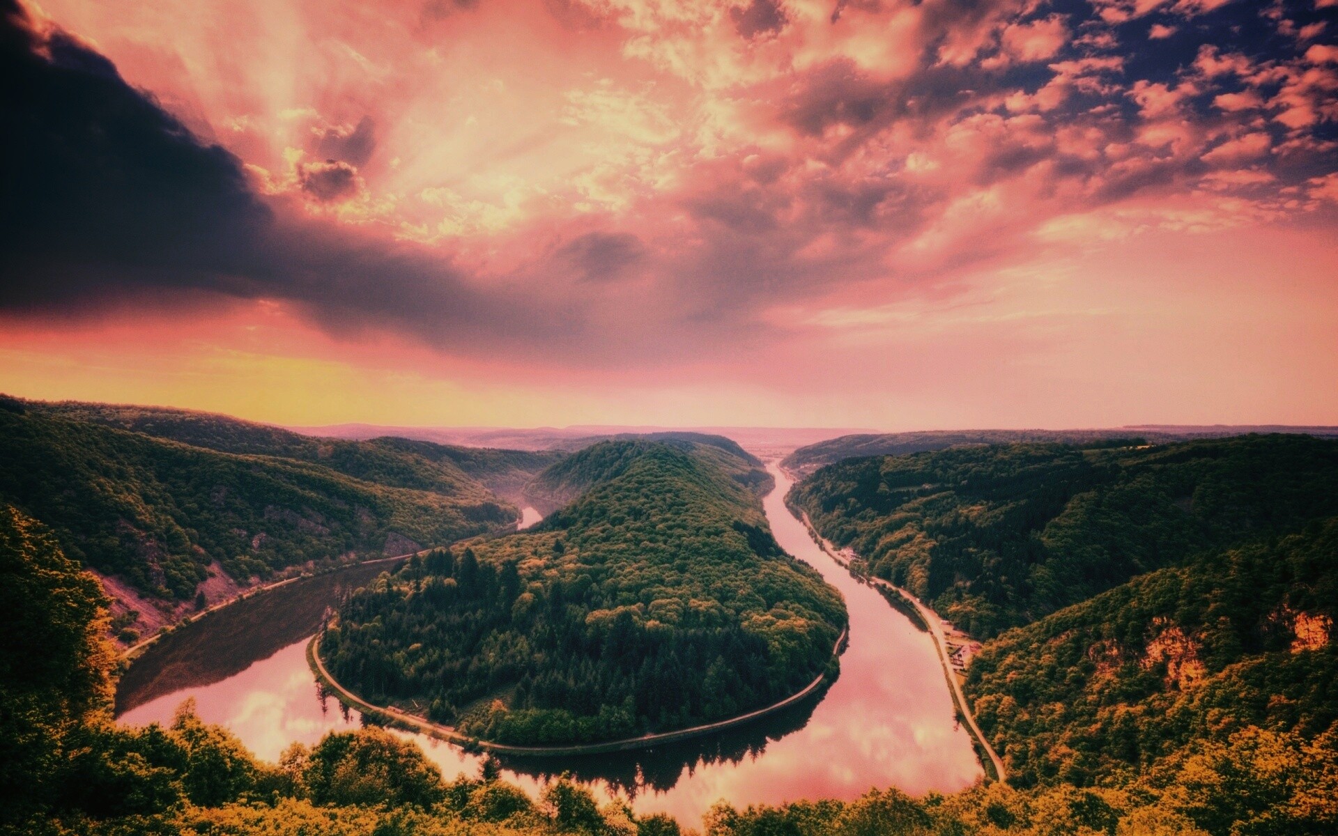 Извилистый каньон обои