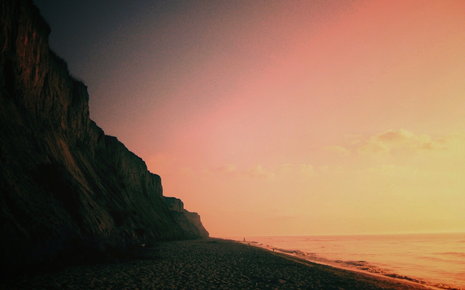 Уединенный пляж обои