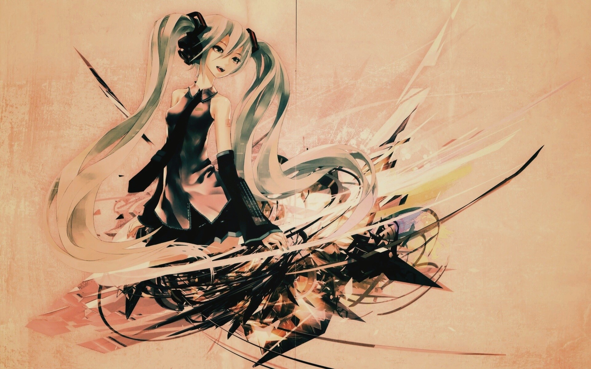 Арт с Хатсуне Мику обои