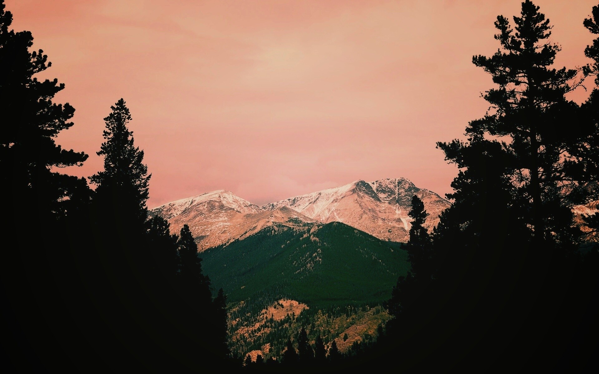 Вид на горы обои