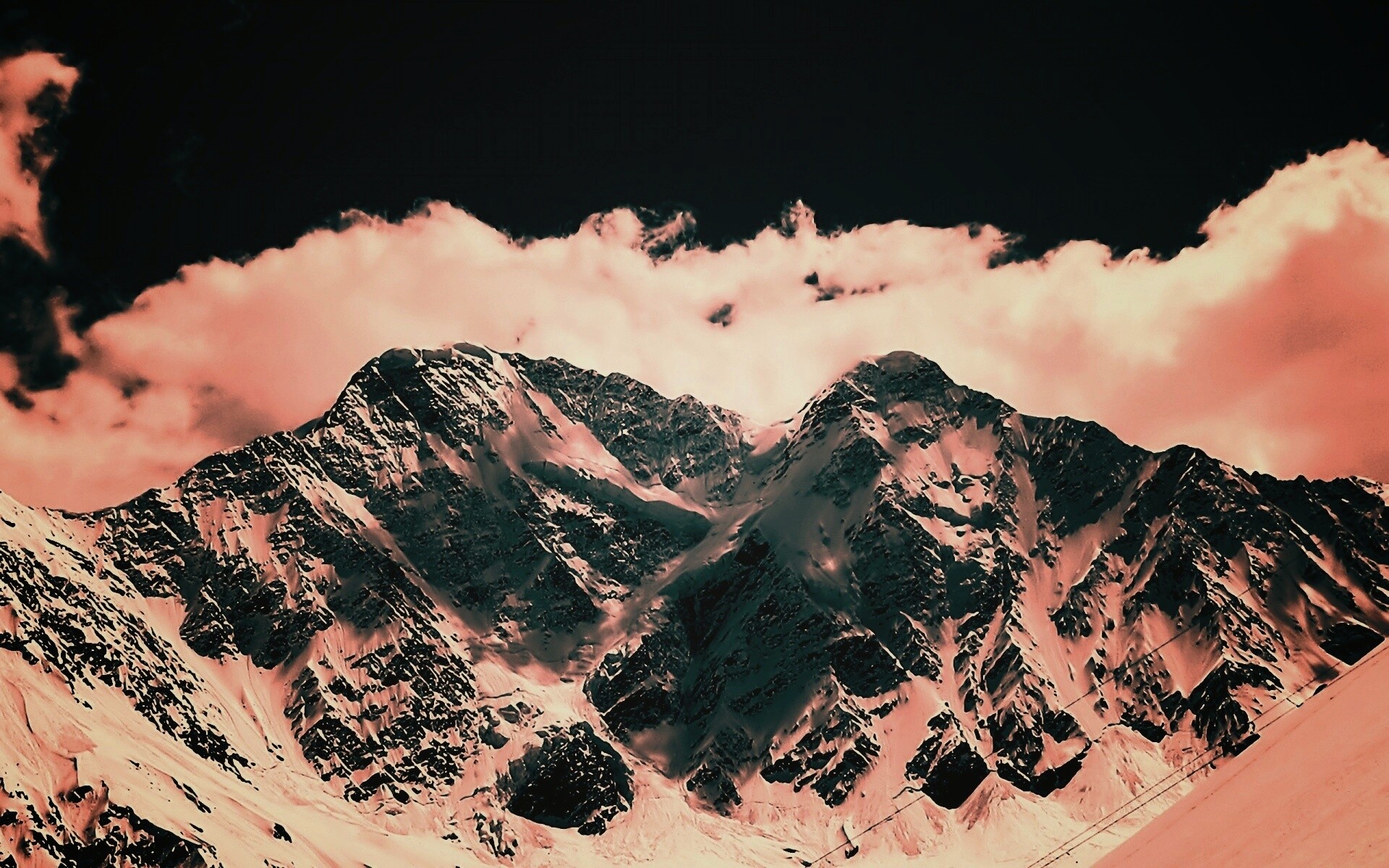 Снежные горы обои