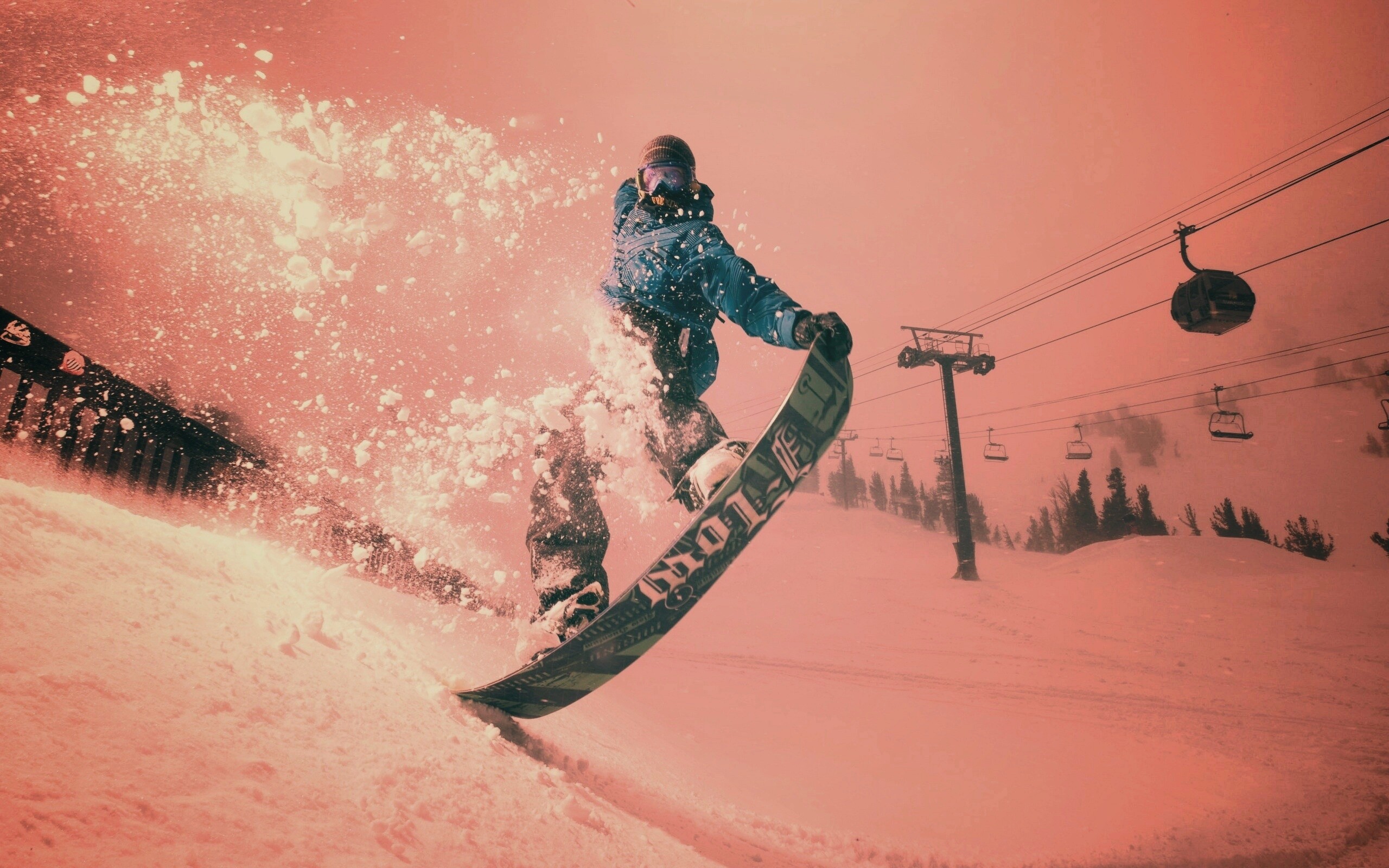 Сноубордист обои