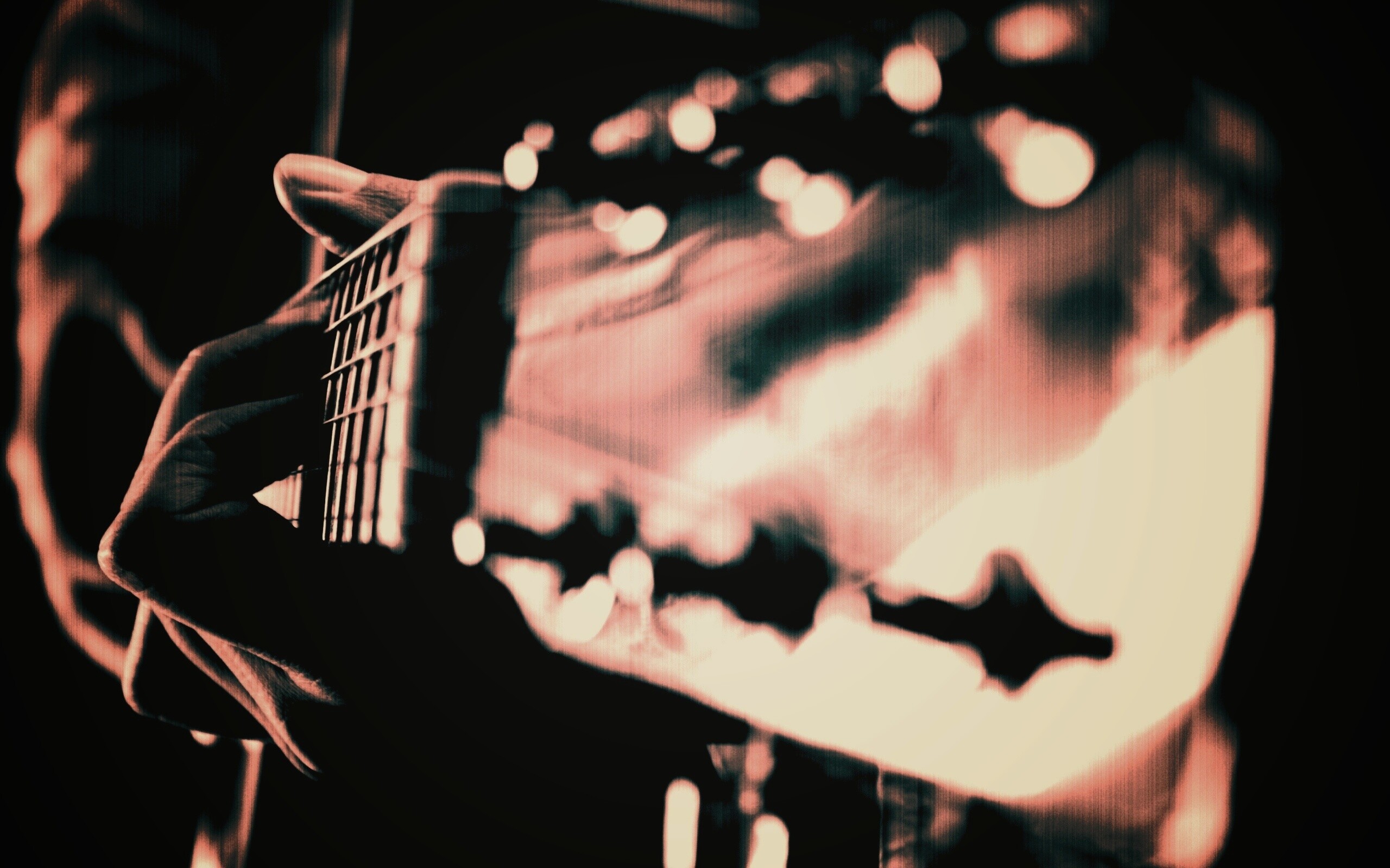 Игра на гитаре обои