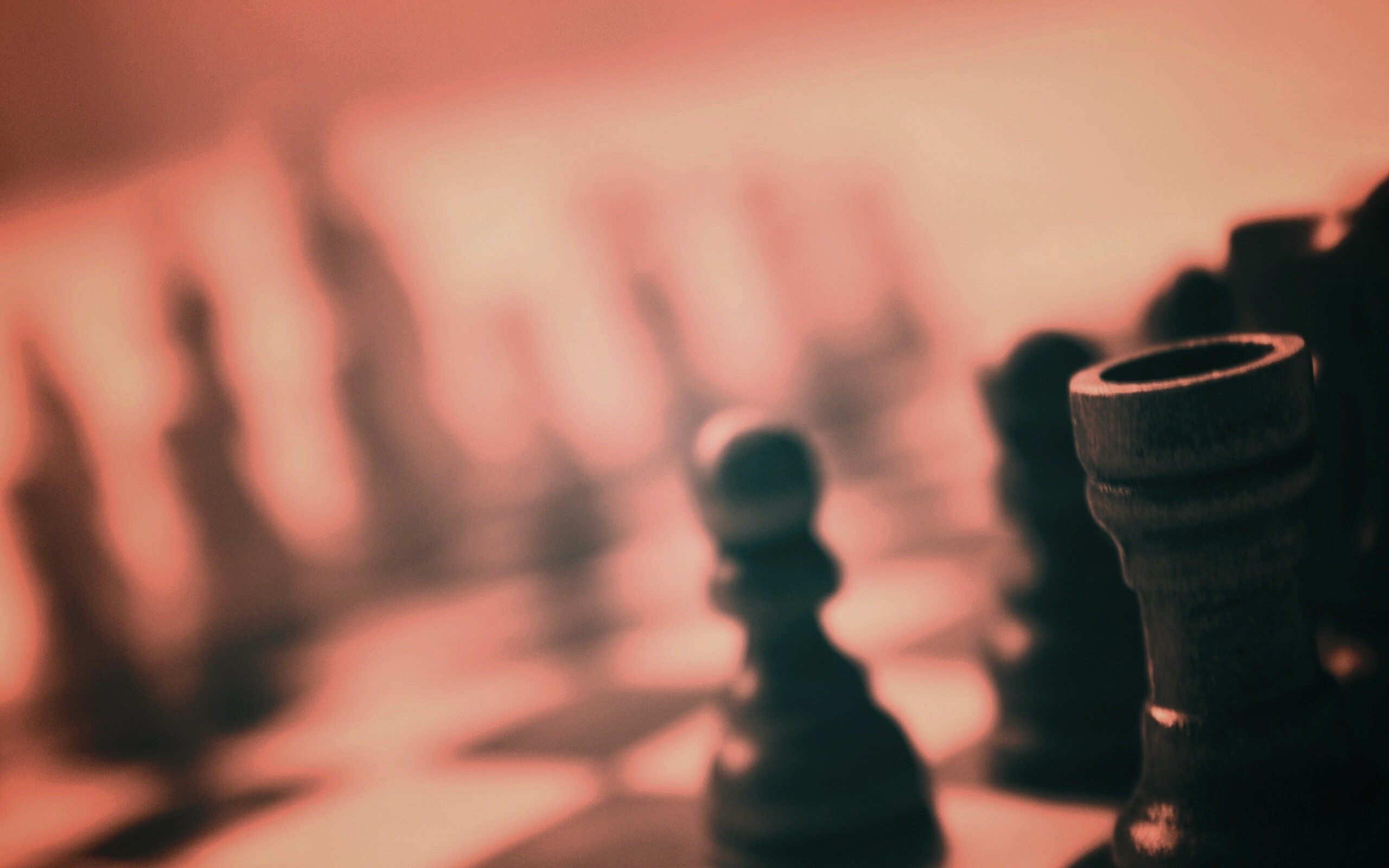 Черные шахматы обои