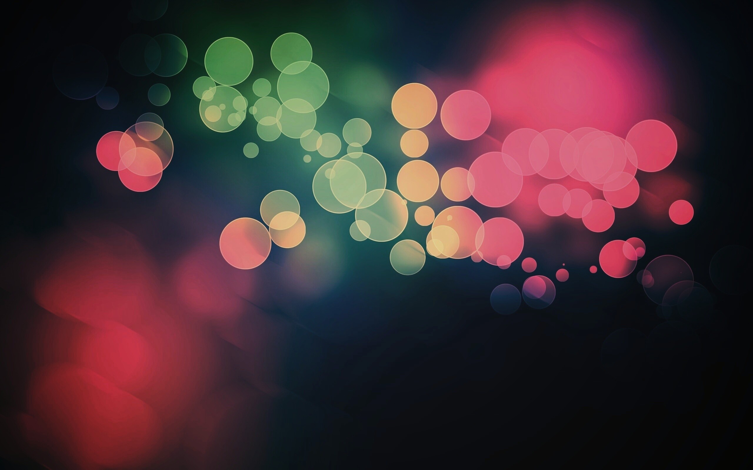 Разноцветные круги света обои