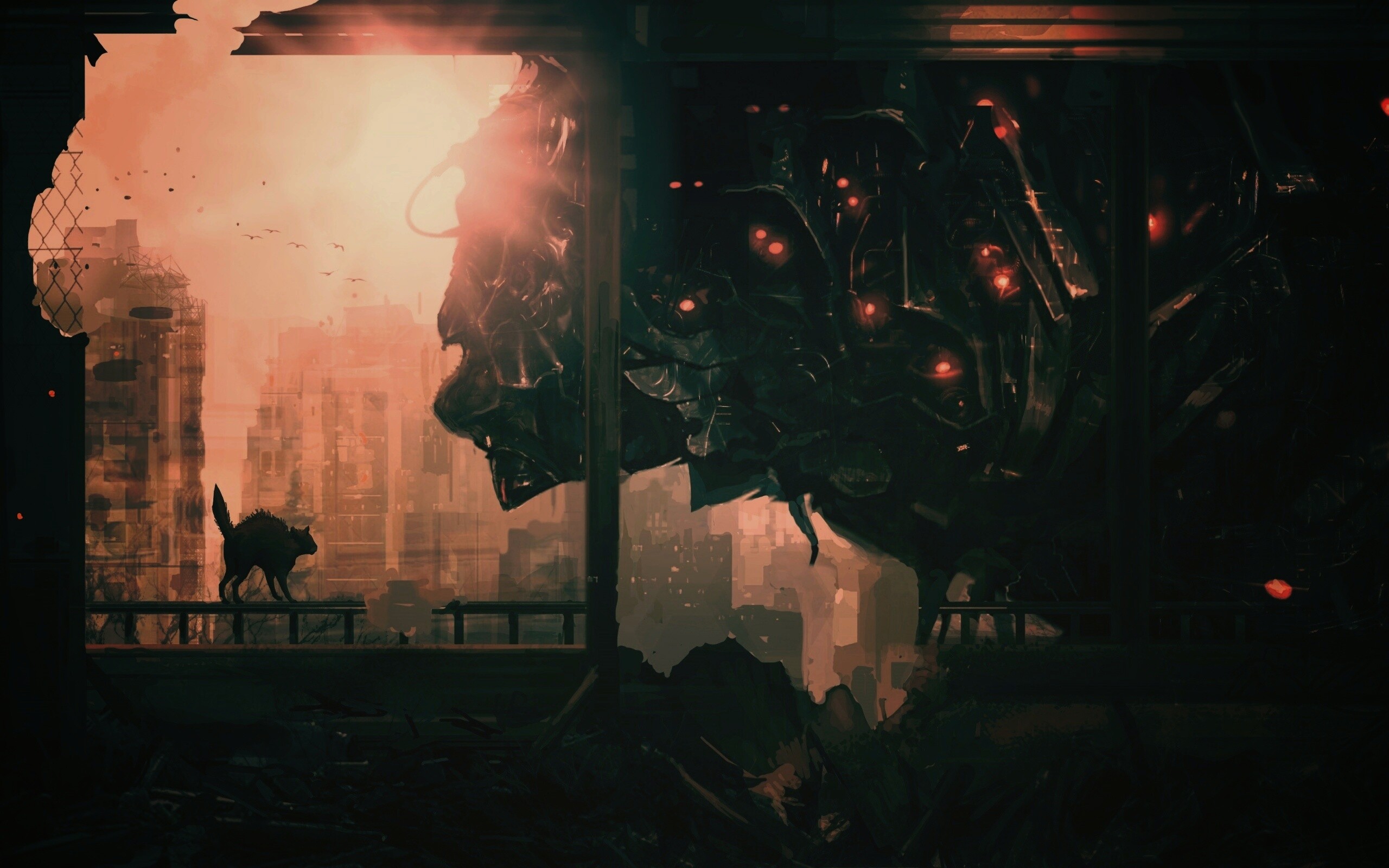 Кошкино удивление обои