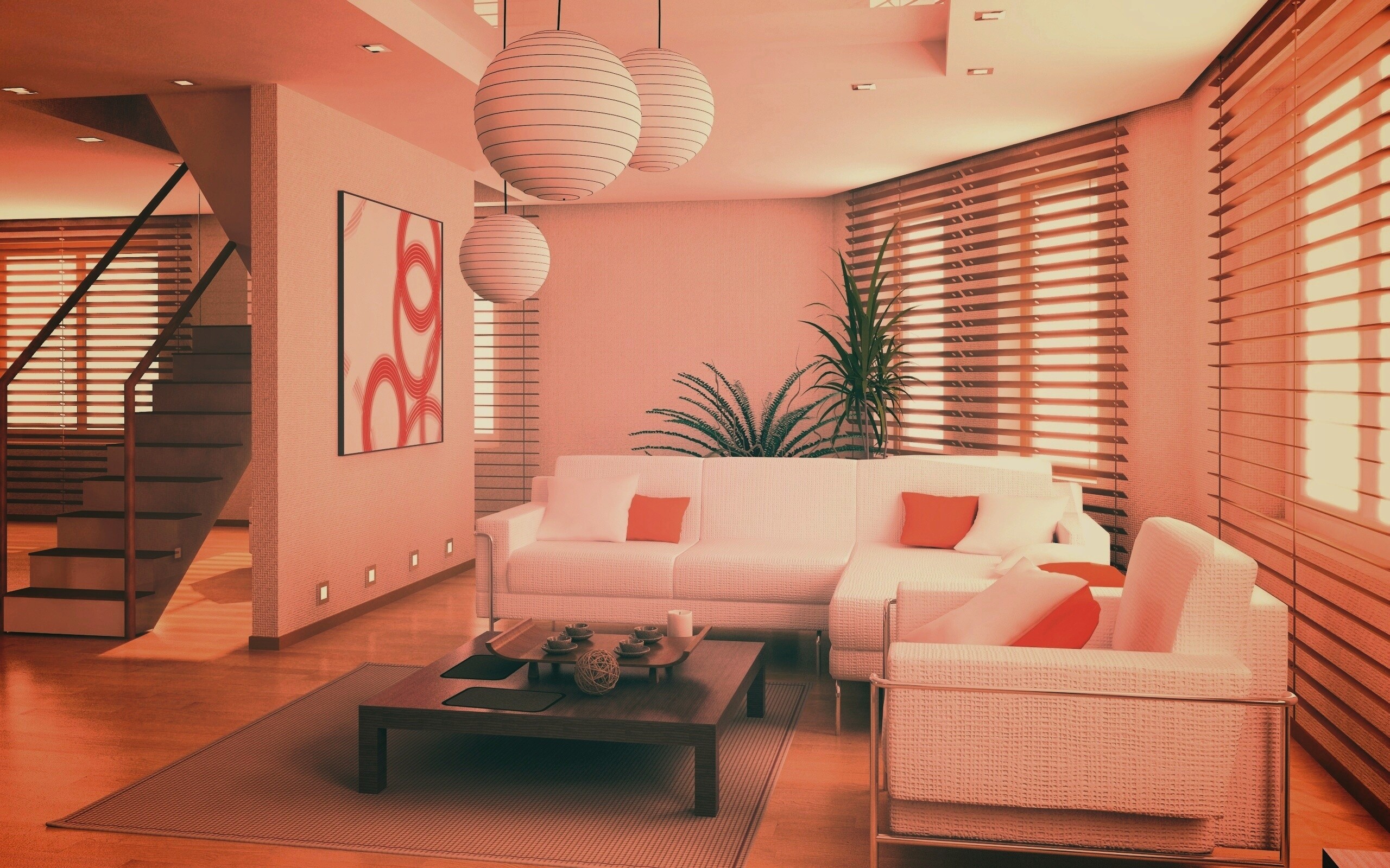 Китайская гостинная обои