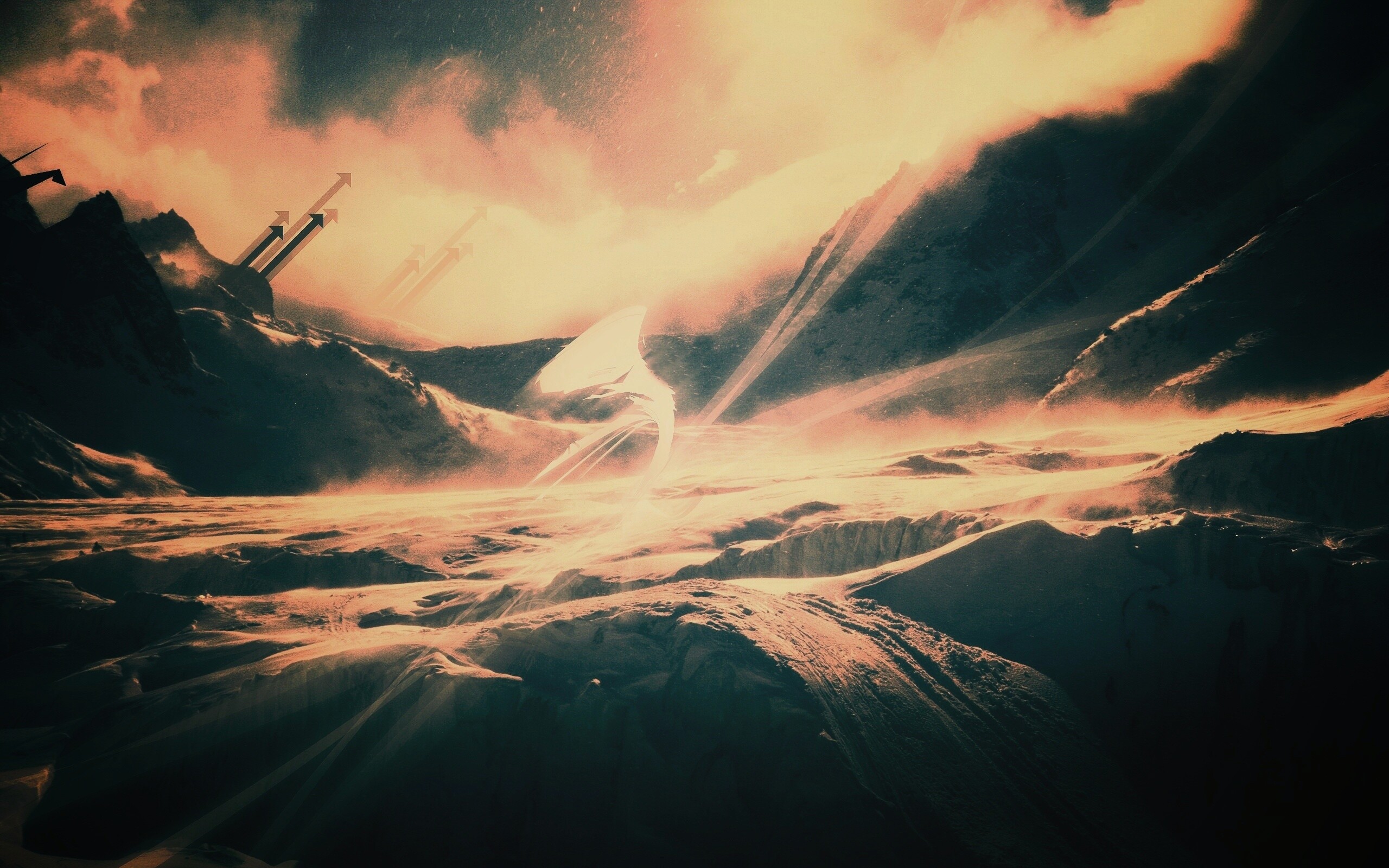 Туманные горы обои