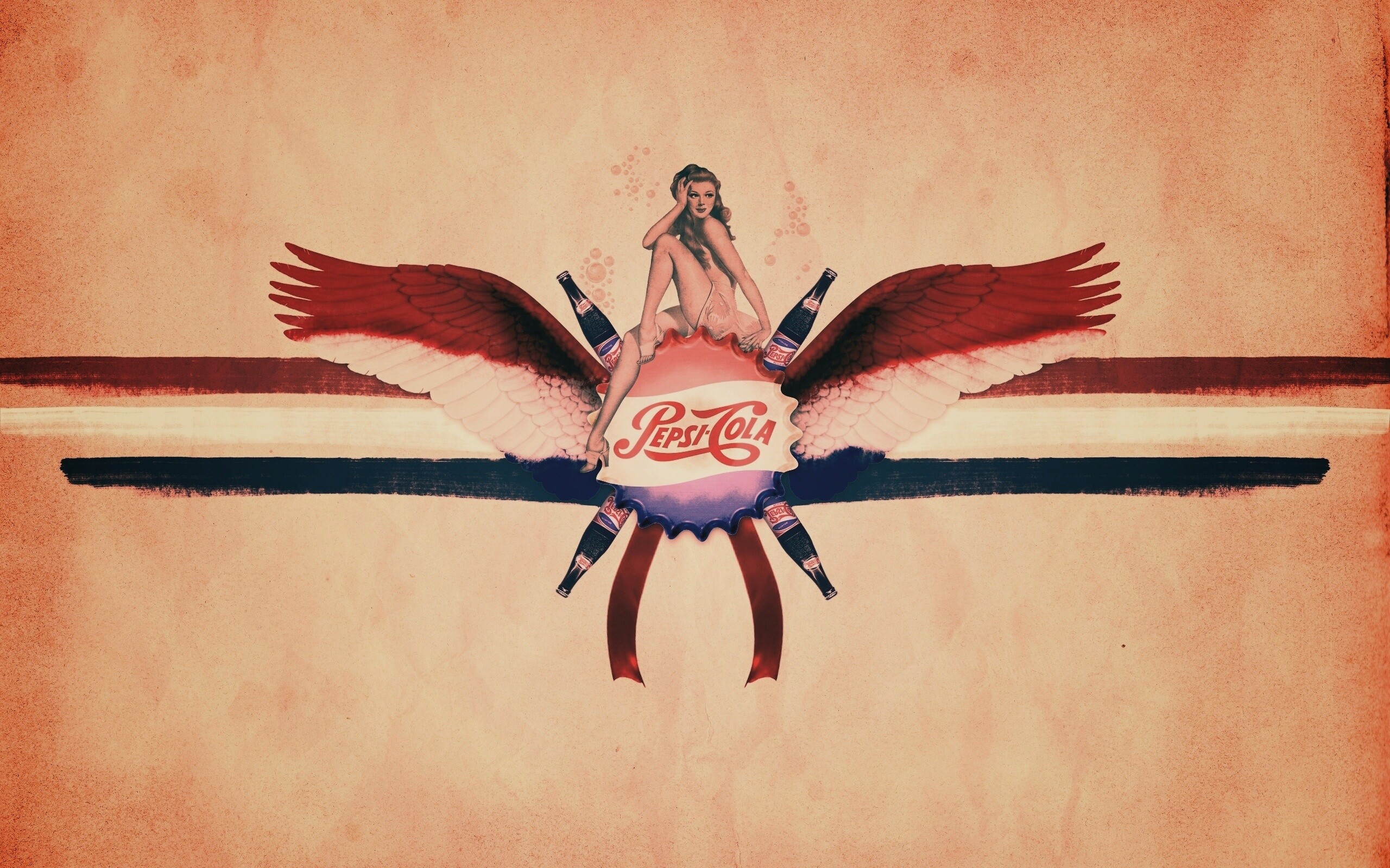 Пепси-Кола в стиле ретро обои