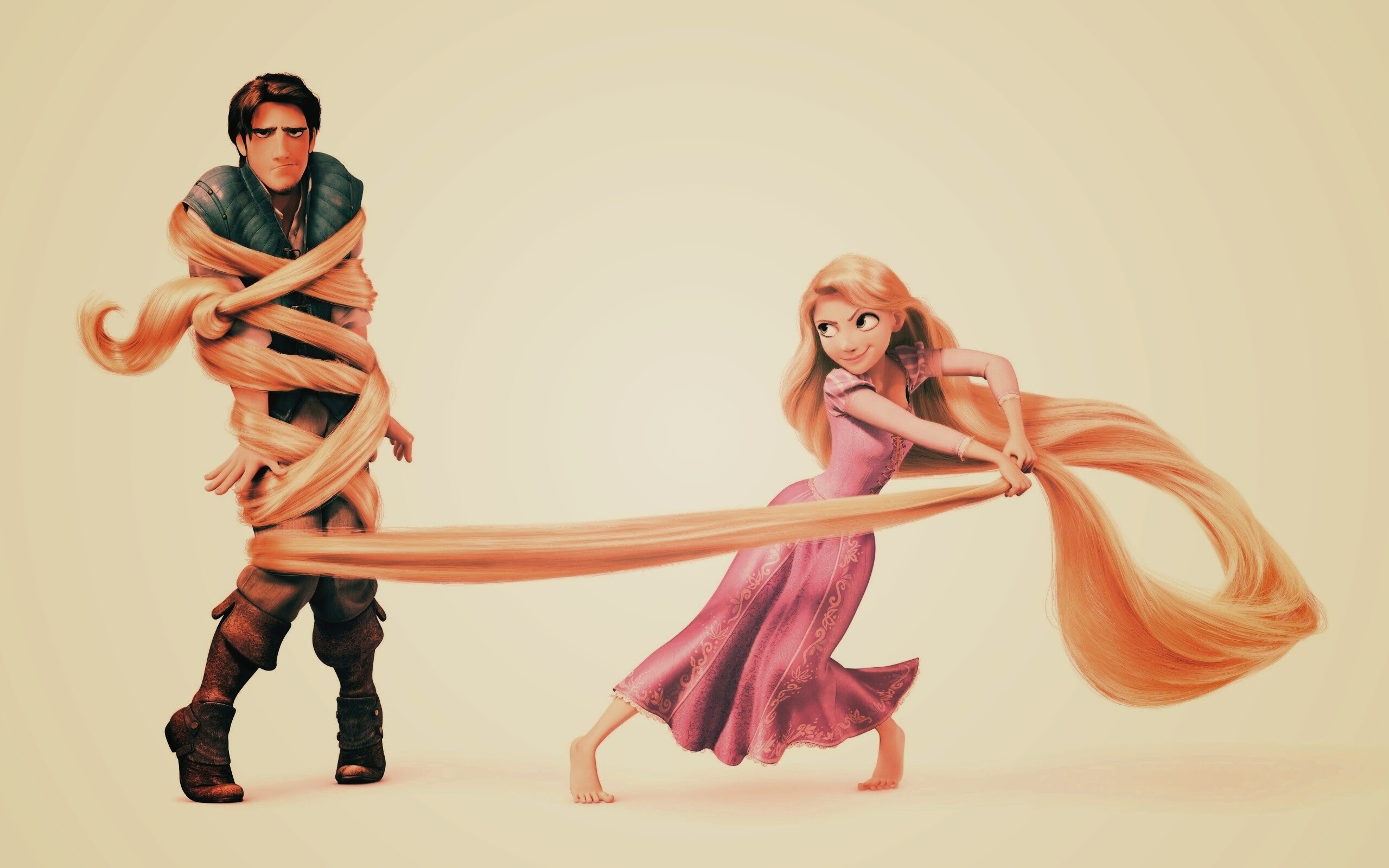 Рапунцель и пойманный Флин обои