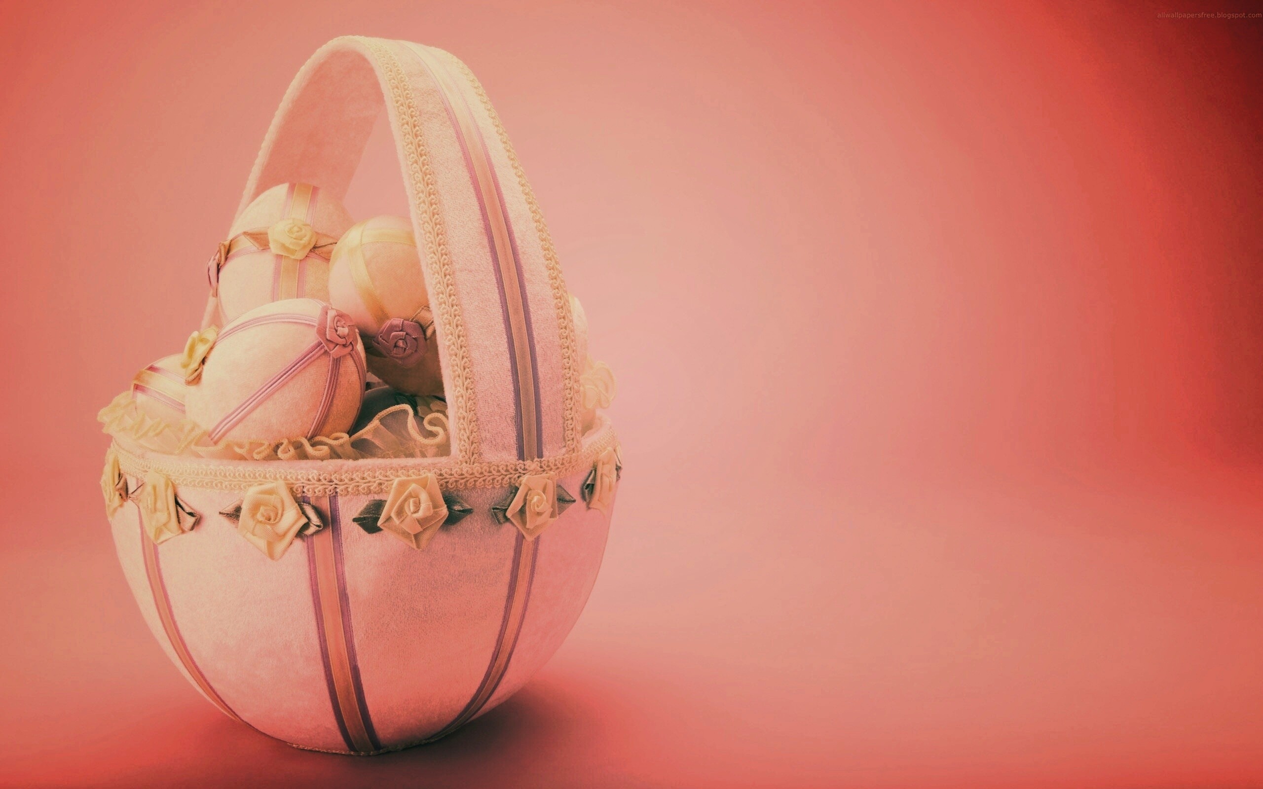 Пасхальная корзиночка обои