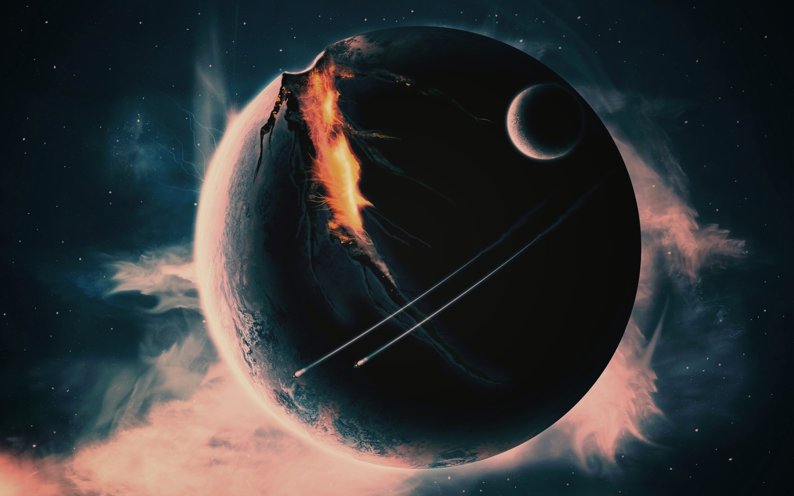 Эвакуация с гибнущей планеты обои