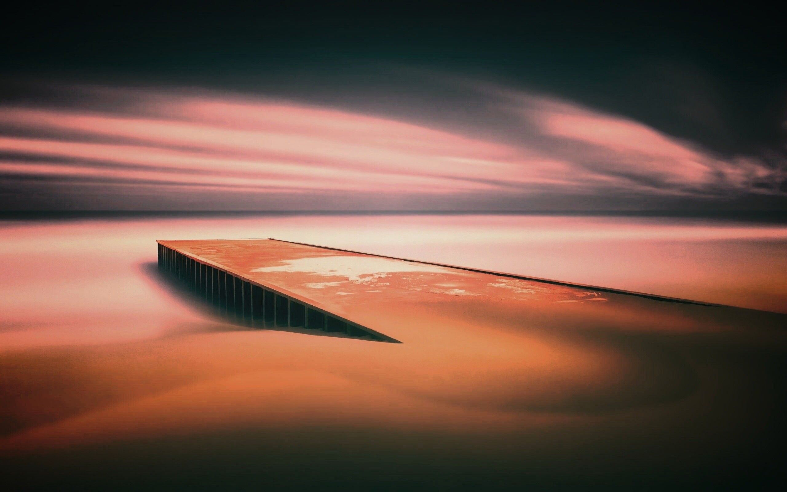 Пирс на пляже обои