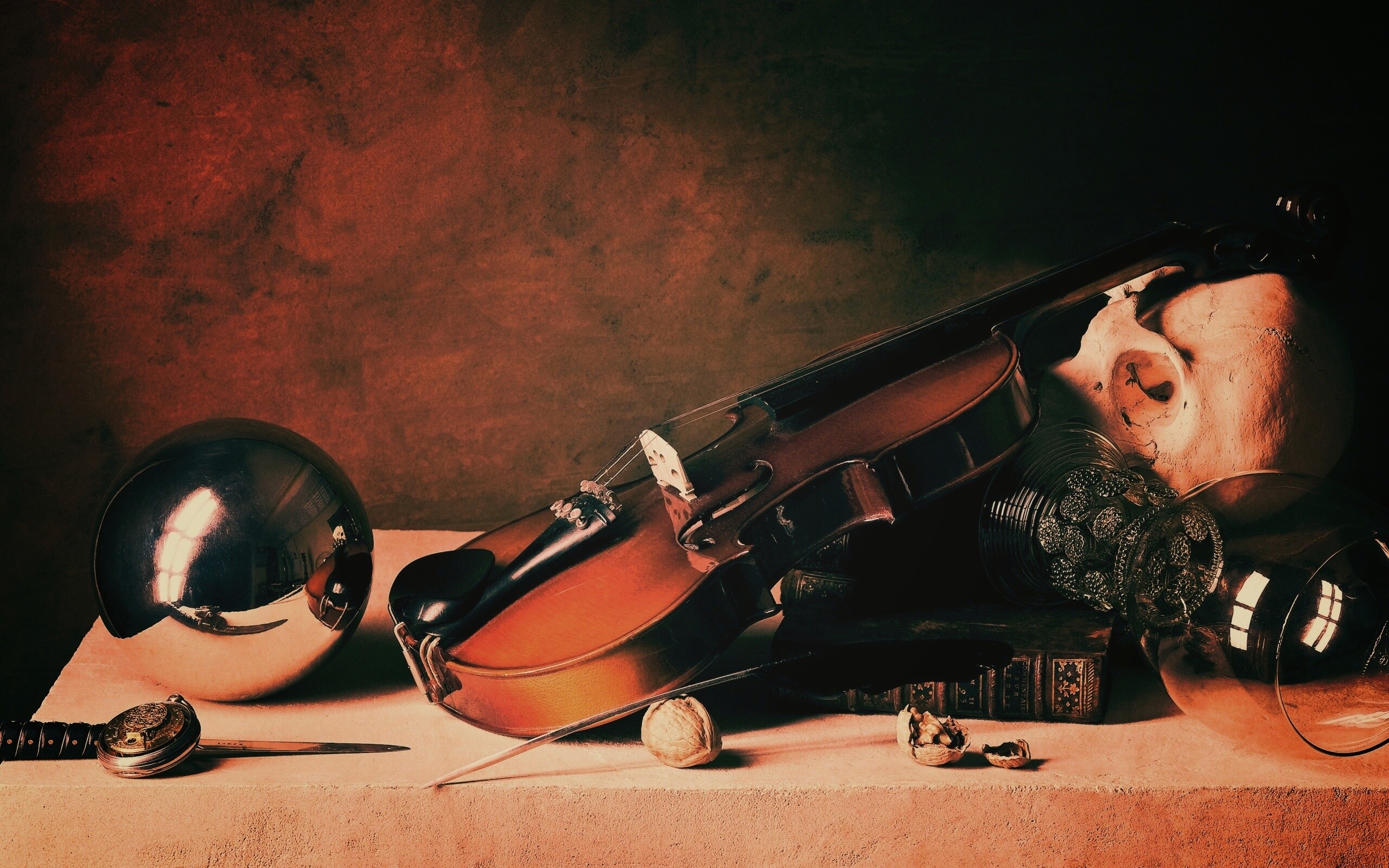 Композиция со скрипкой обои