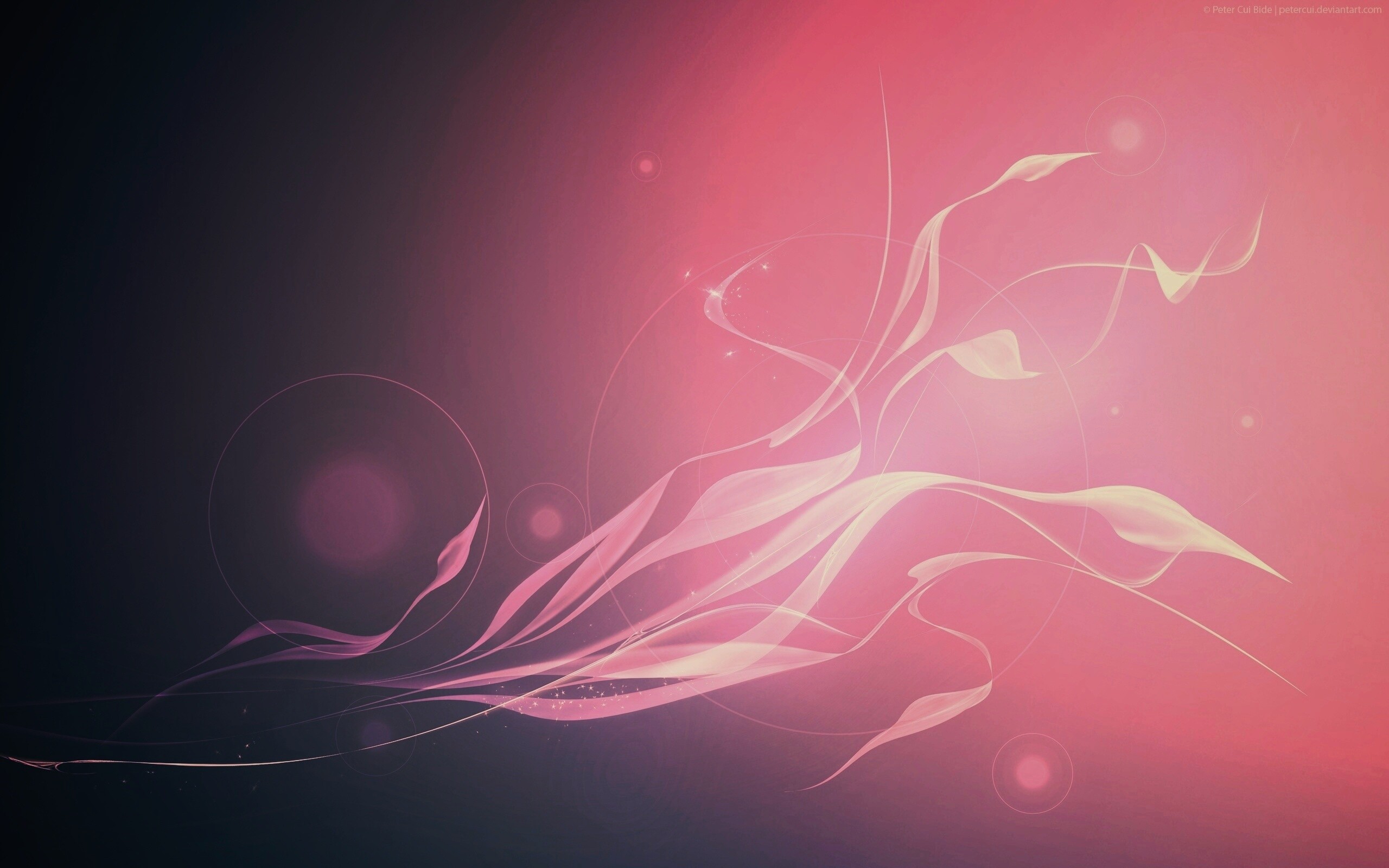 Лёгкая сиреневая абстракция обои