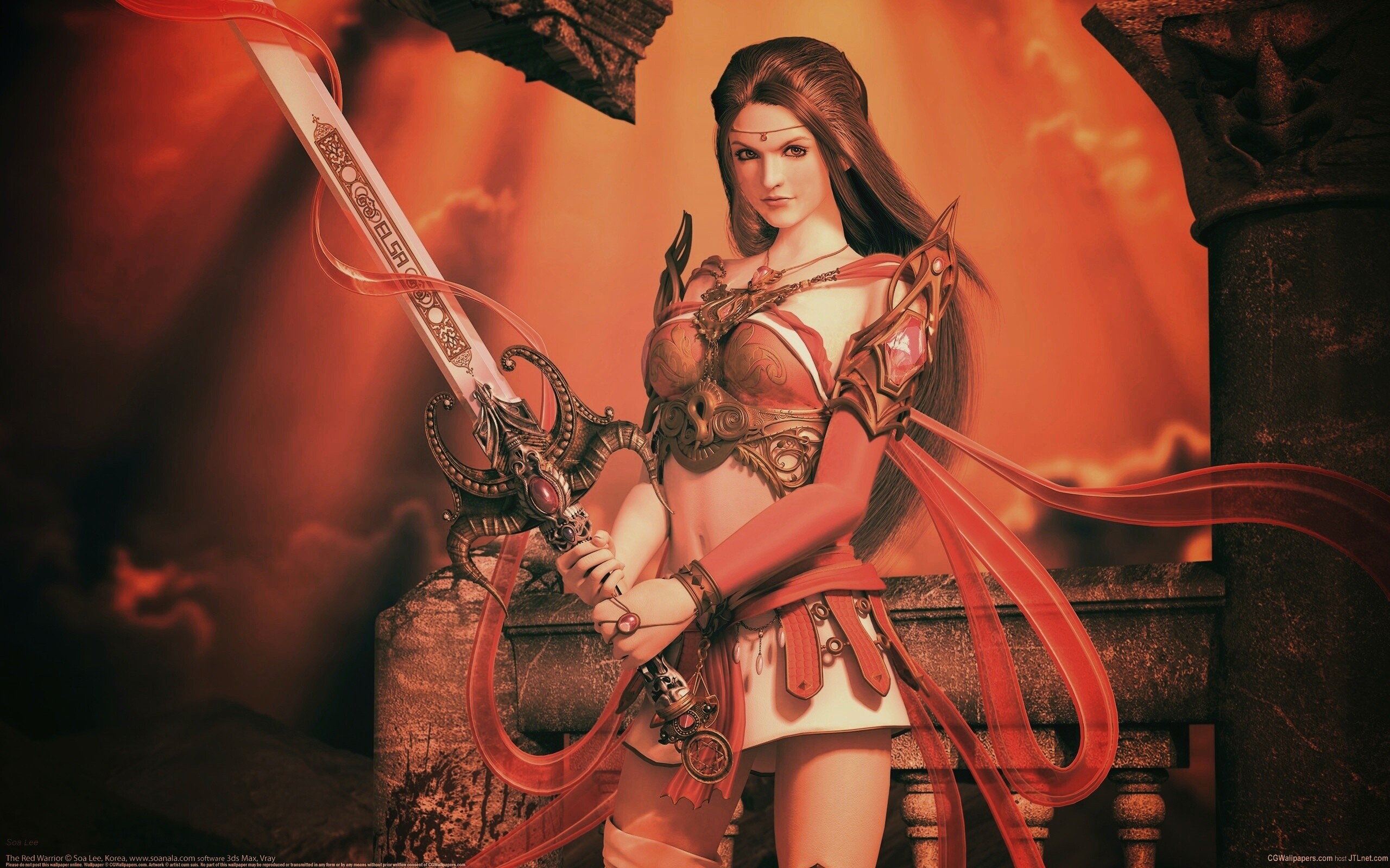 Красный доспех обои