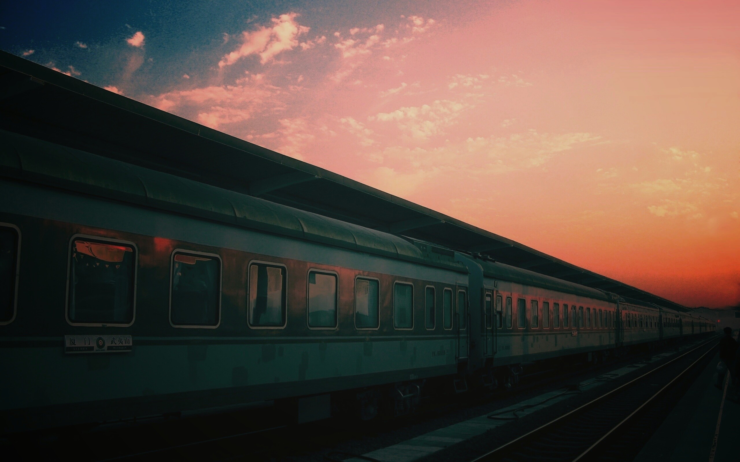 Пассажирский состав обои