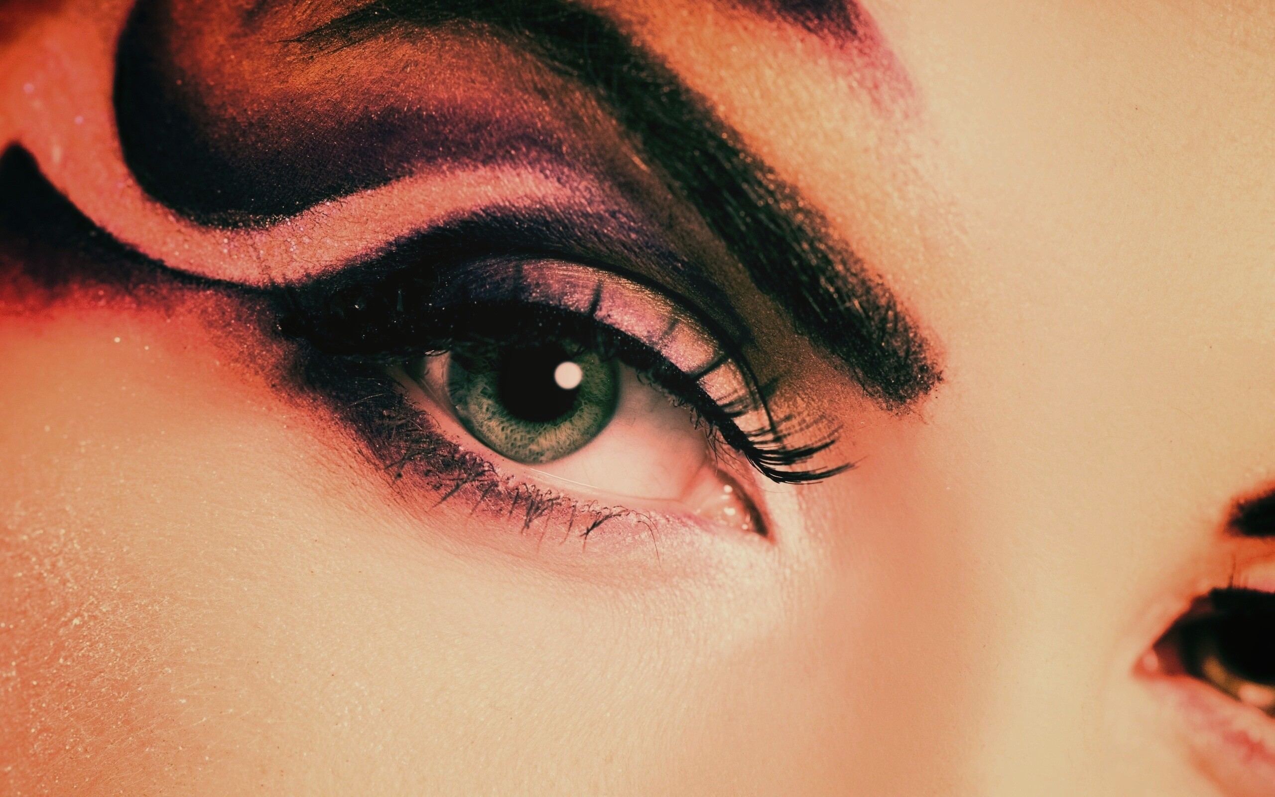 Красивый макияж для глаз обои