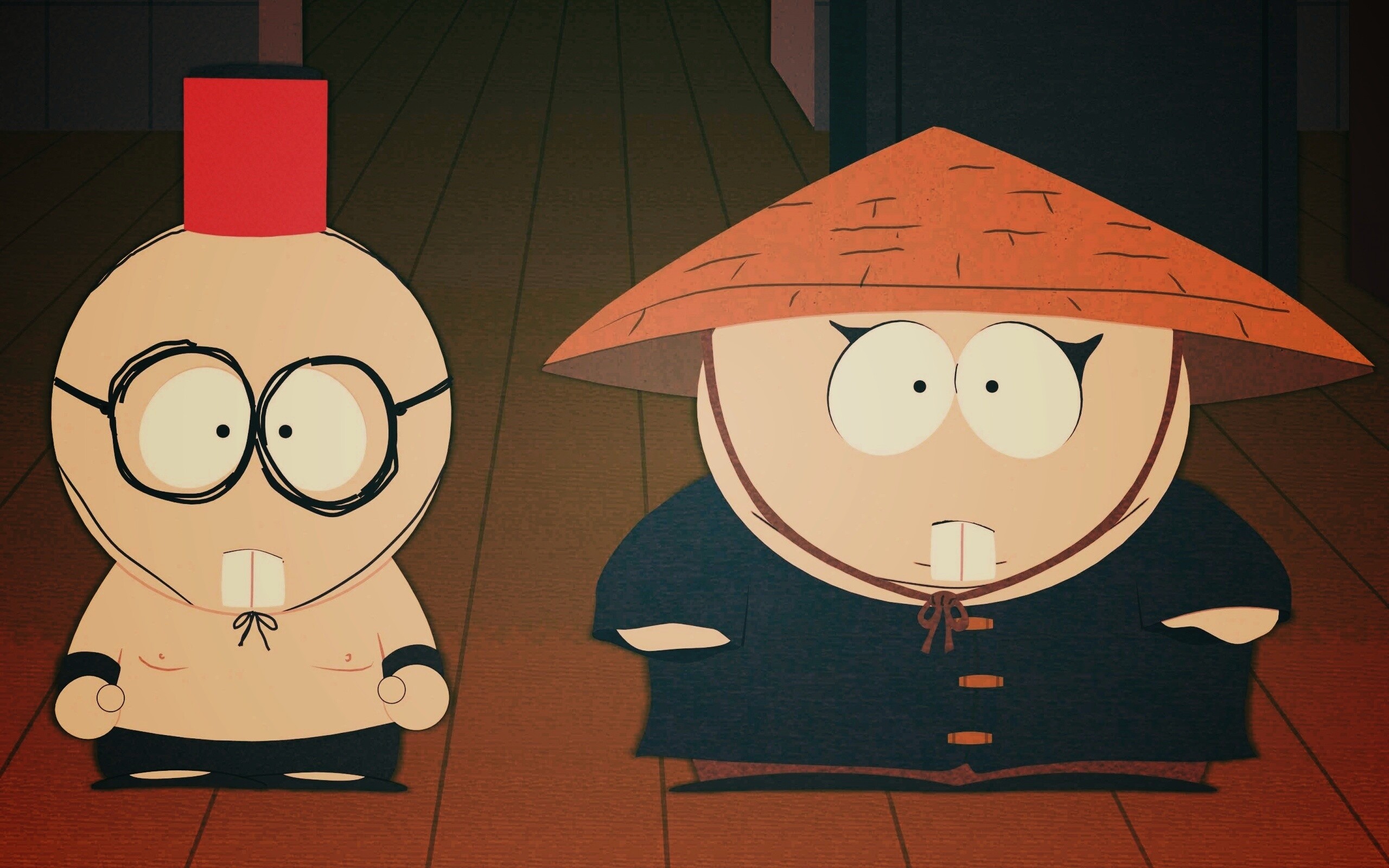 Баттерс Стотч и Эрик Картман в Китайской проблеме обои