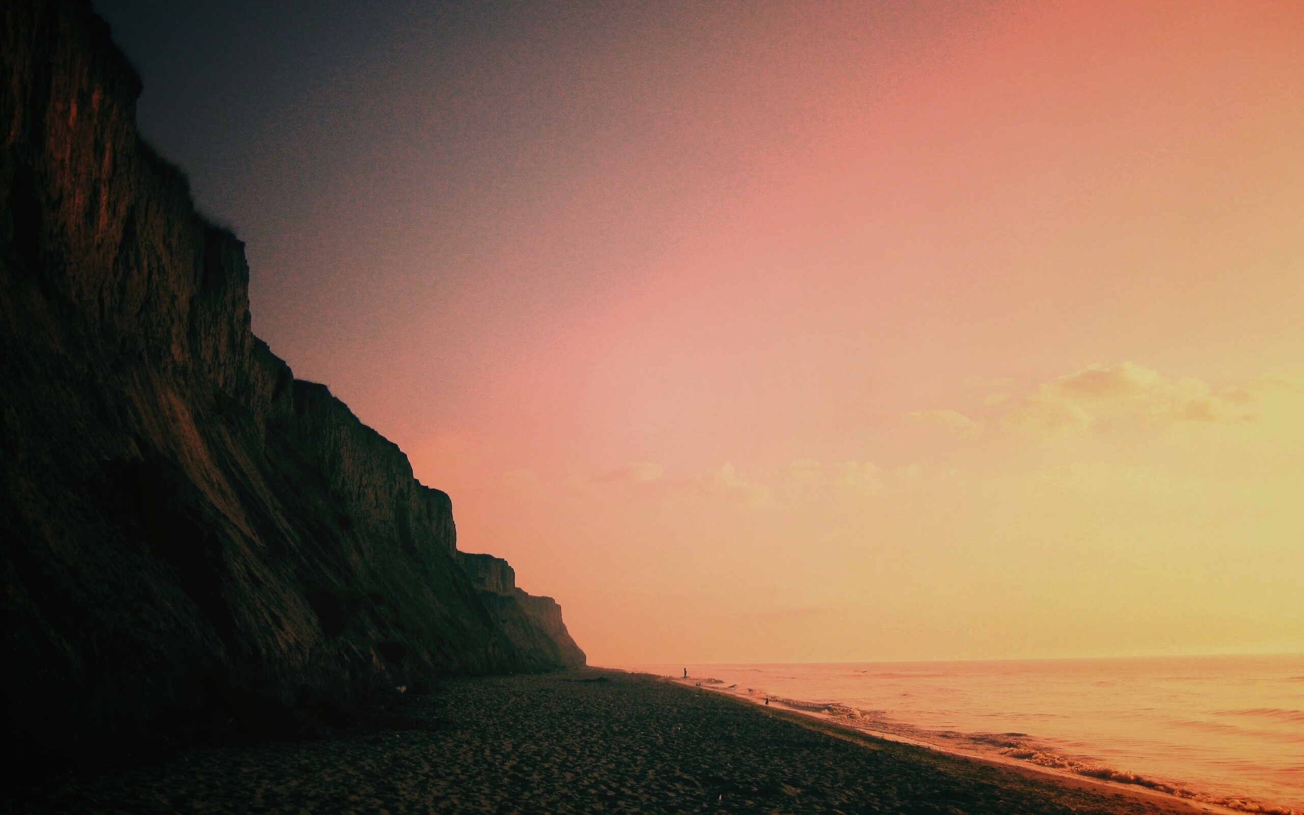 Уединенный пляж обои