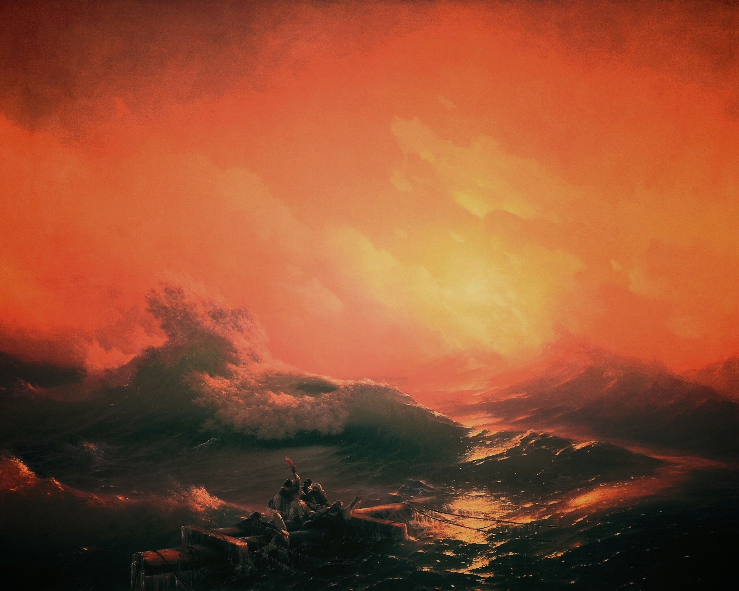 Айвазовский: Девятый вал обои