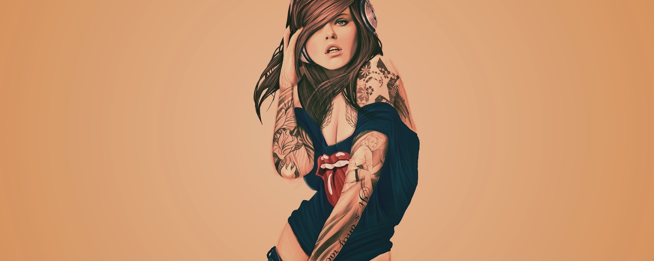 Музыкальная девочка обои