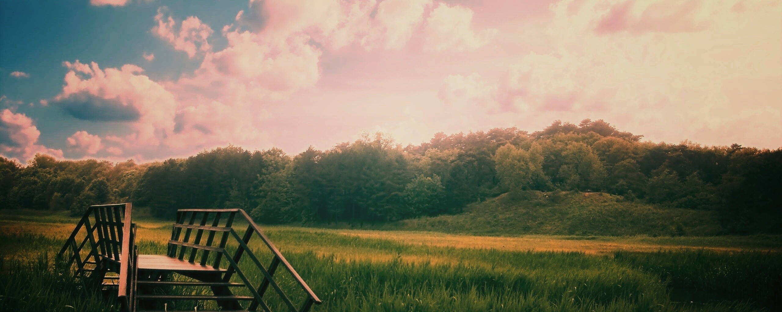 Мостик обои