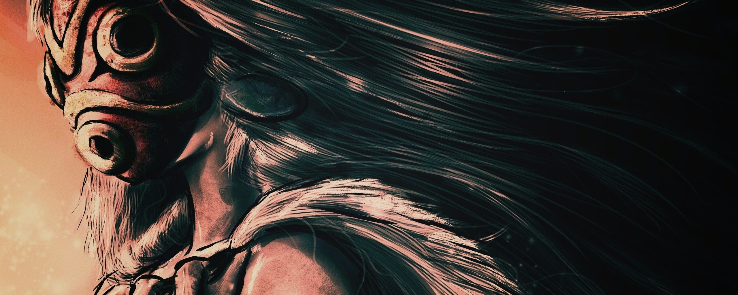 Страшная маска обои