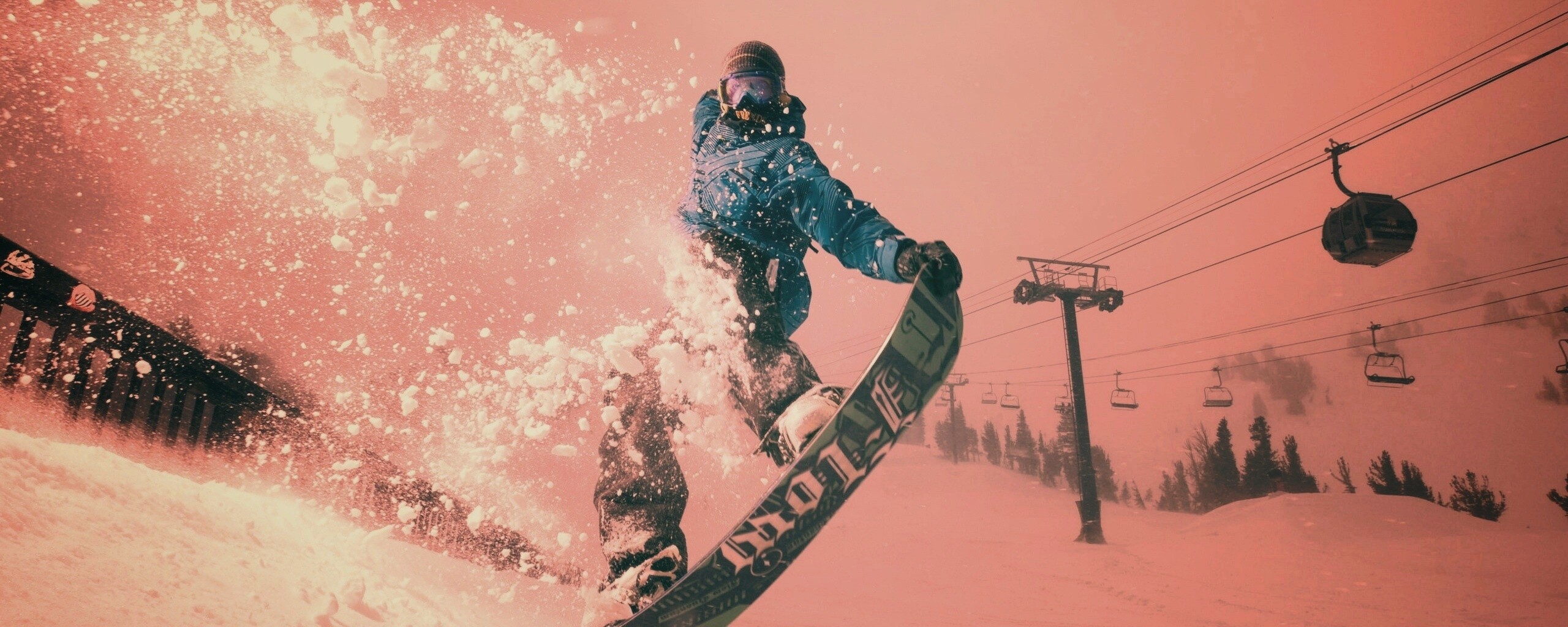 Сноубордист обои