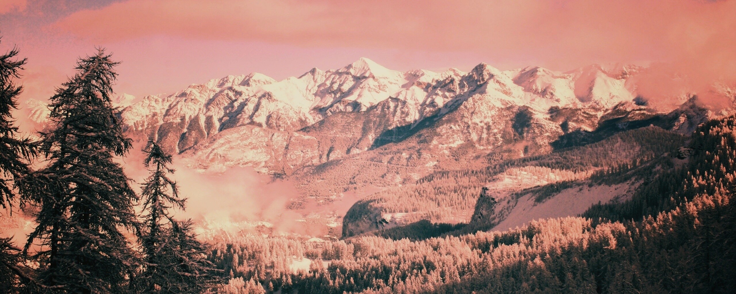 Горный пейзаж обои