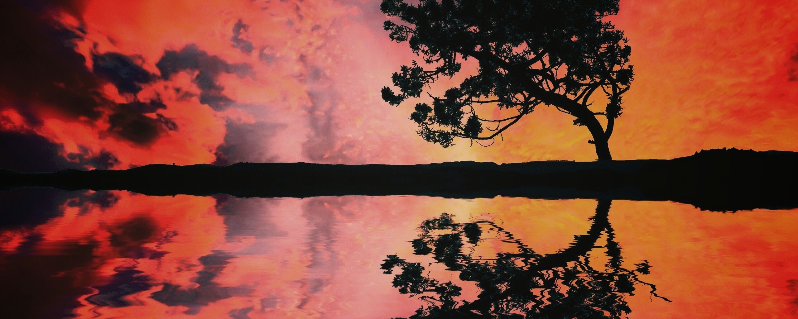 Зеркальное озеро обои