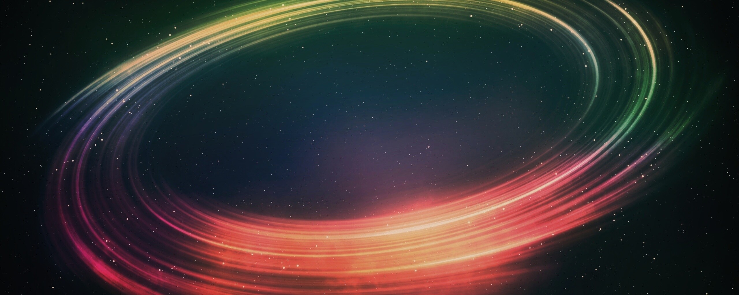 Радужный световой круг обои